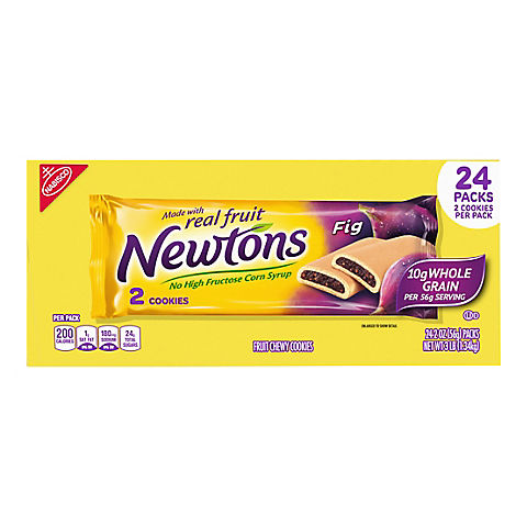 Newtons Soft & Chewy Fig Cookies Snack Packs, 24 pk.