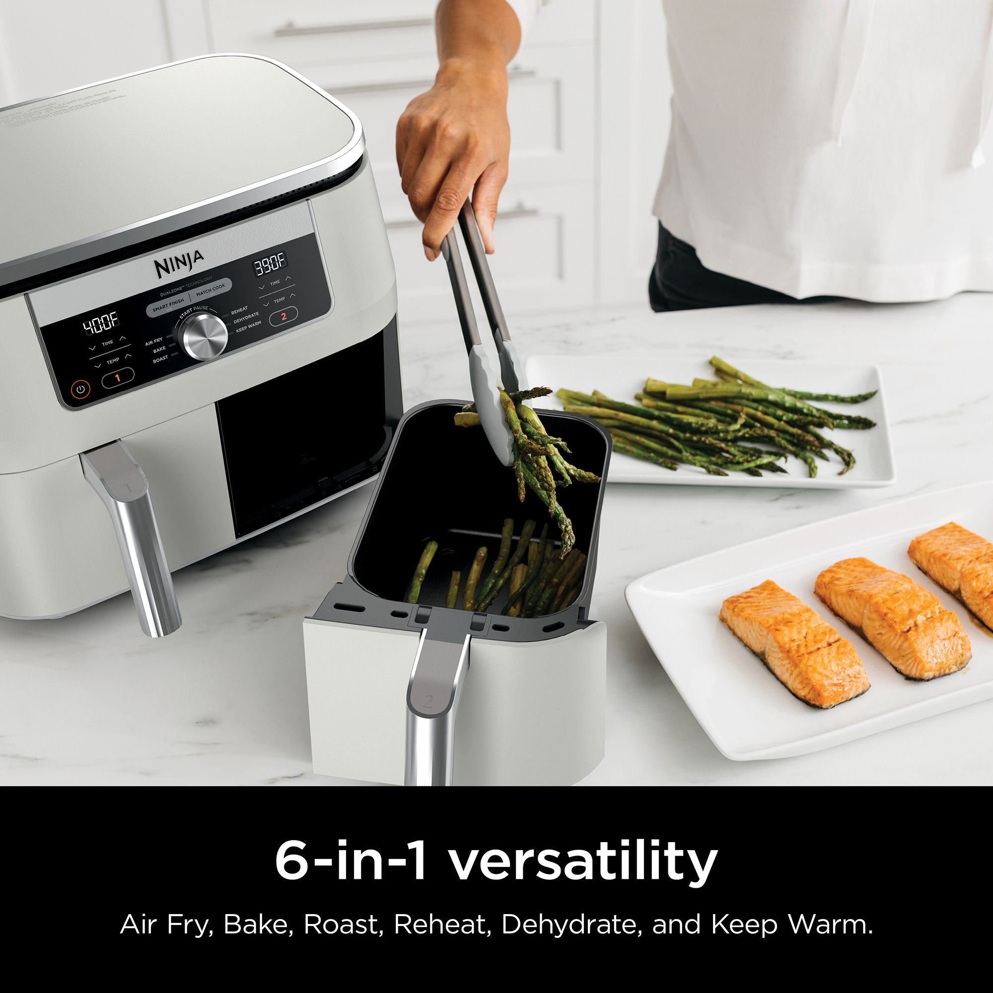 Ninja Foodi 6-in-1, 8-Qt. 2-Basket Air Fryer with DualZone Technology