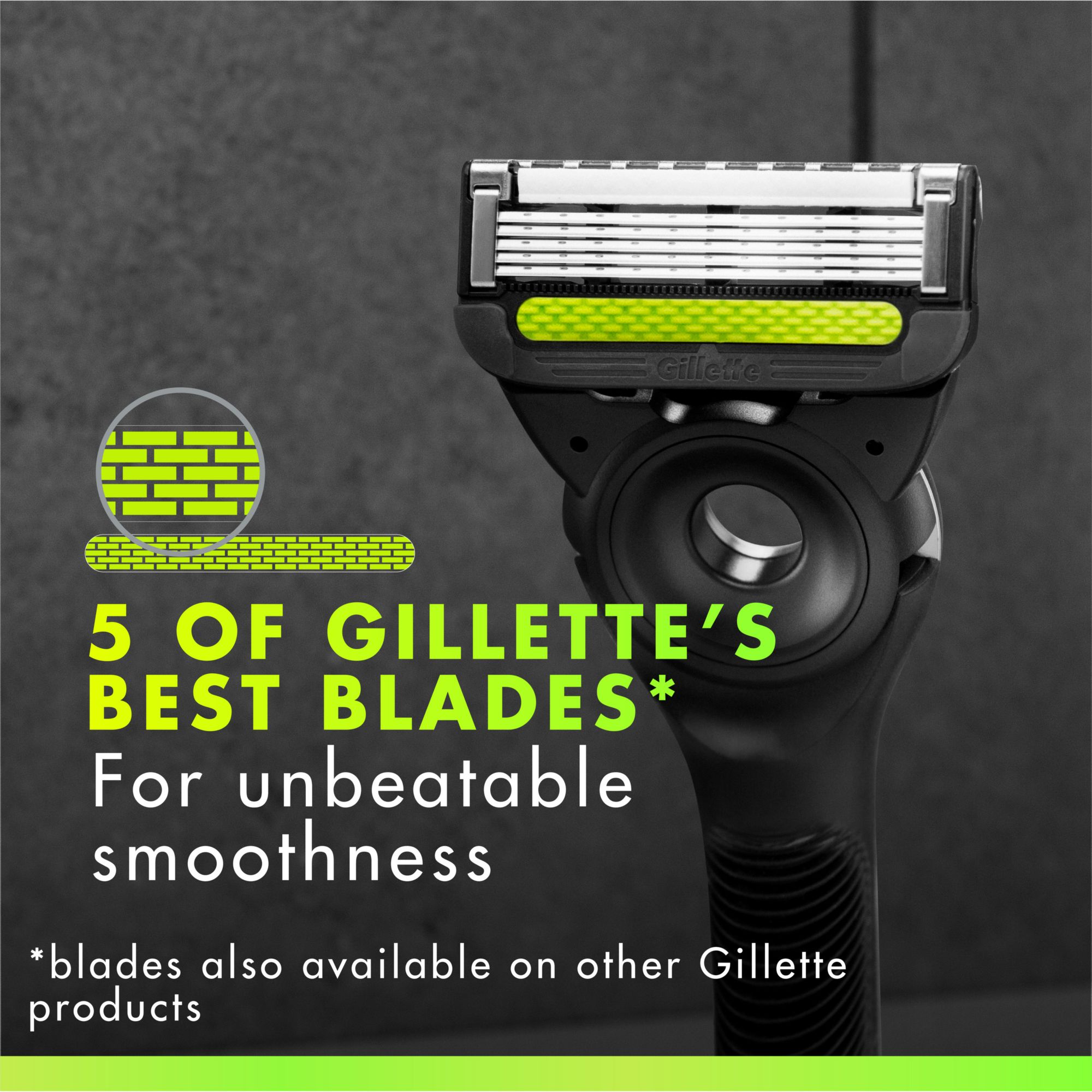 GilletteLabs Razor Blade Refills, Razor Cartridges, Razor Refills for Men,  6 ct.
