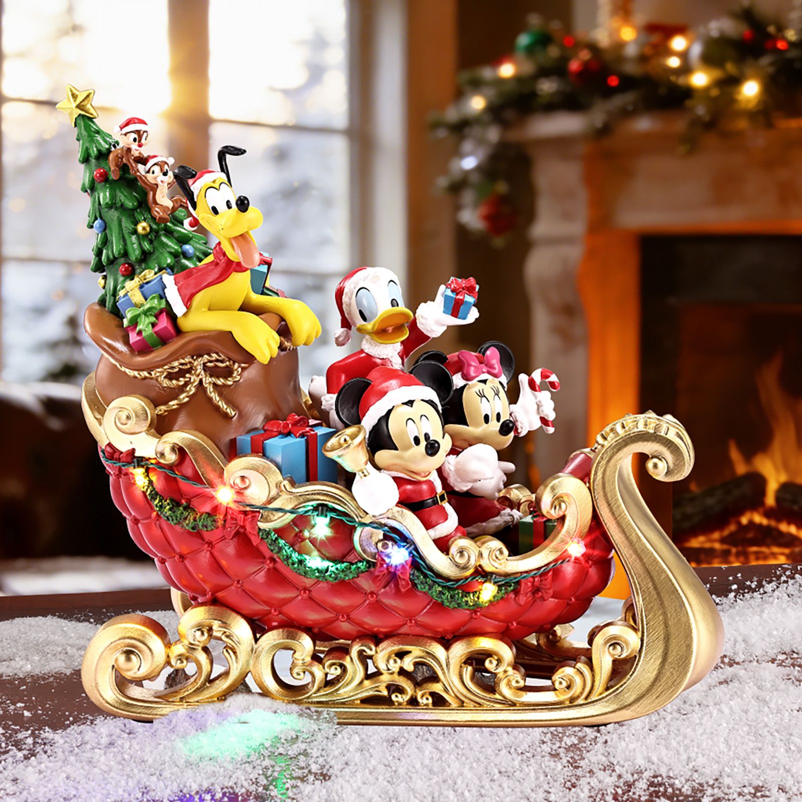 Disney Holiday Sleigh with Lights and Sound
