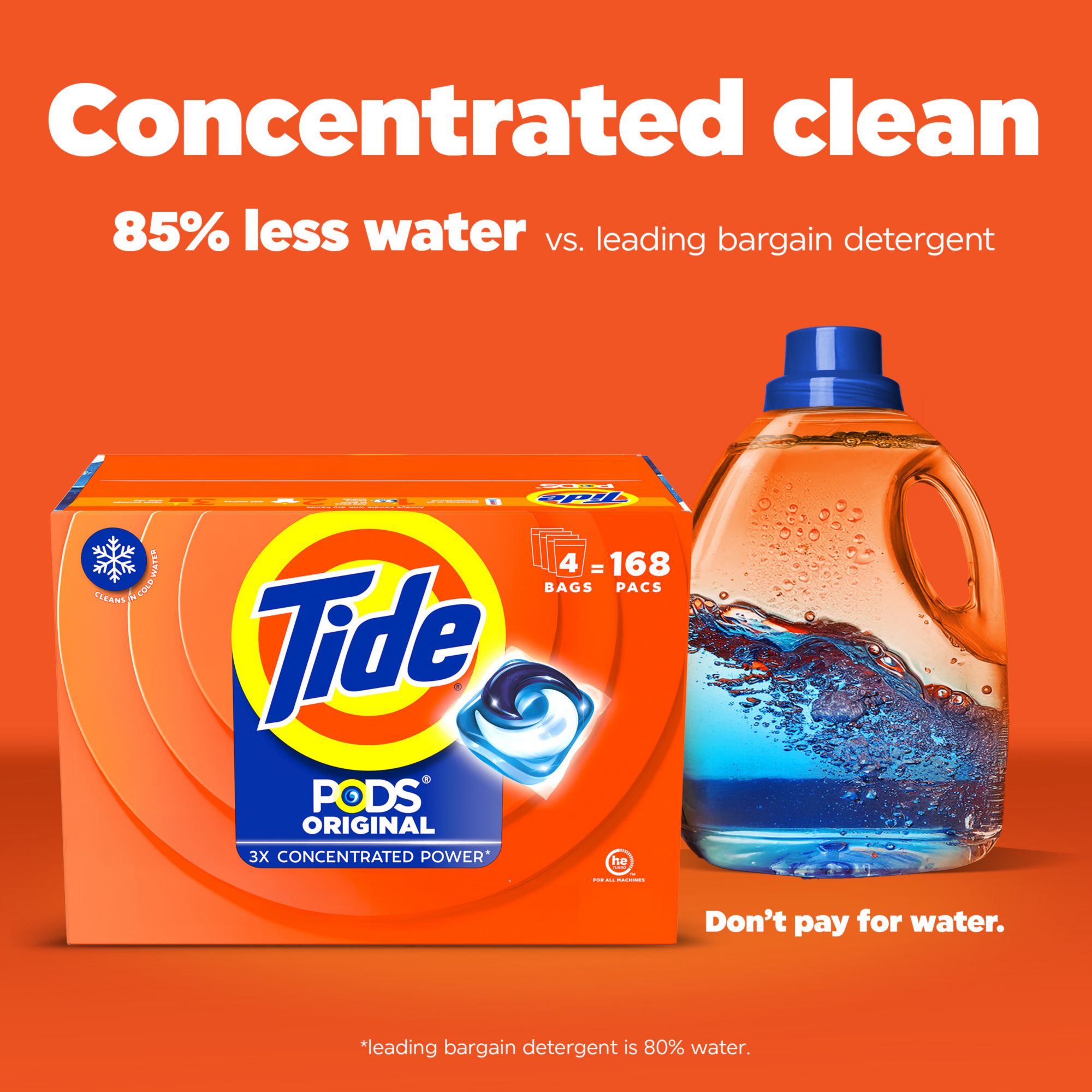 Tide PODS Laundry Detergent Pacs - Original Scent, 168 ct.