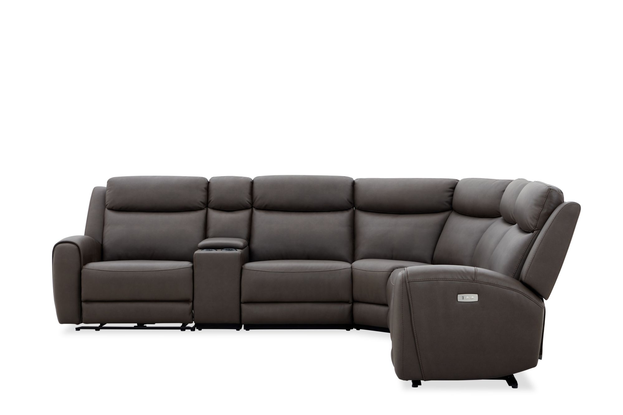RoomSense Prescott Power Reclining Sectional with Console, 6 Pc.