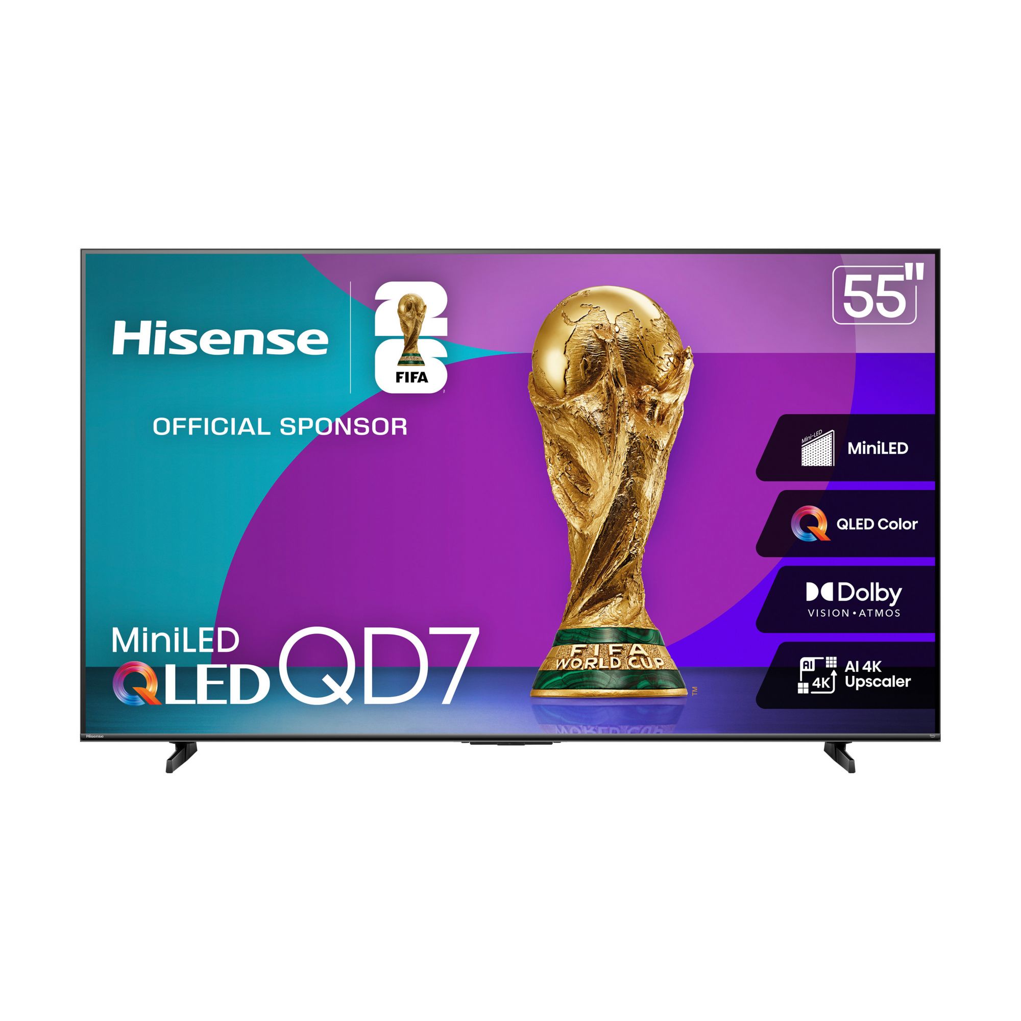 Hisense Class 55" QD7QF Mini-LED 4K UHD Smart TV - Thumbnail 2