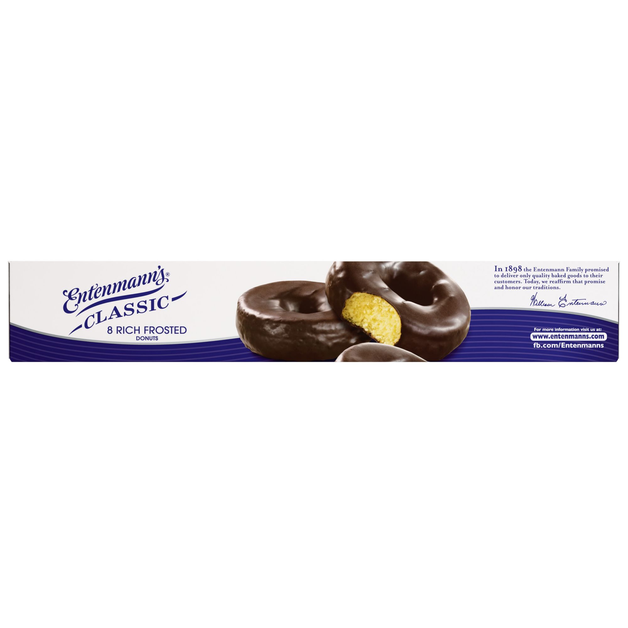 Entenmann's Rich Frosted Donuts, Chocolate Dipped Donuts, 8 ct.