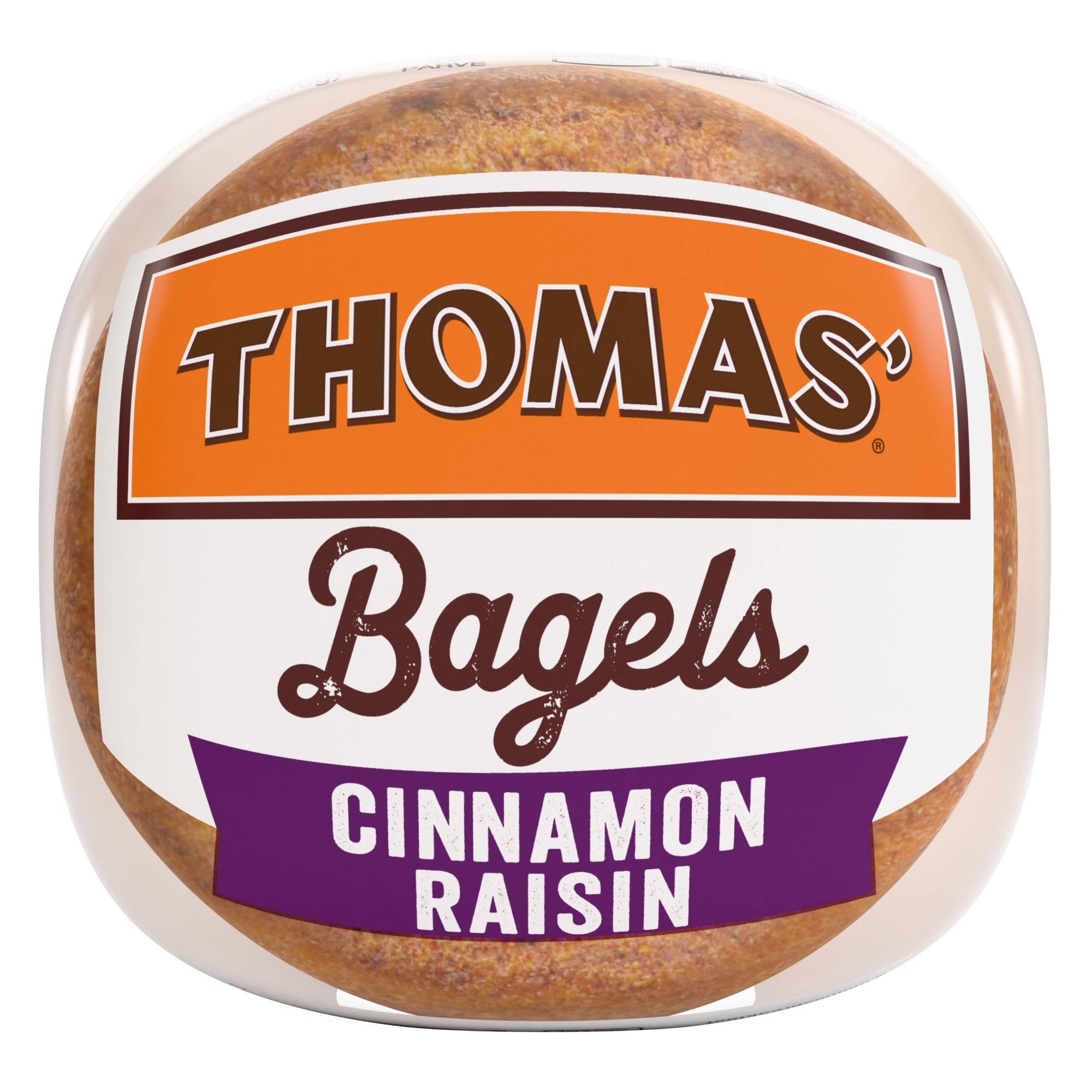 Thomas' Cinnamon Raisin Bagels, 8g Protein, Kosher Bagels, 6 ct.