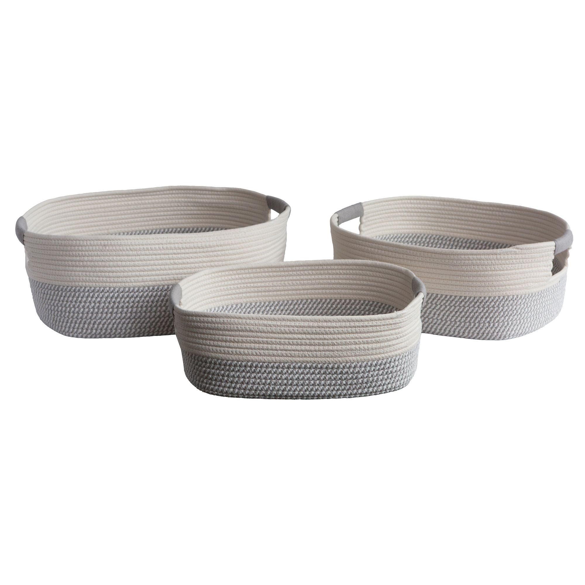 RGI Home 3-Pc. Decorative Storage Baskets with Handles (Select