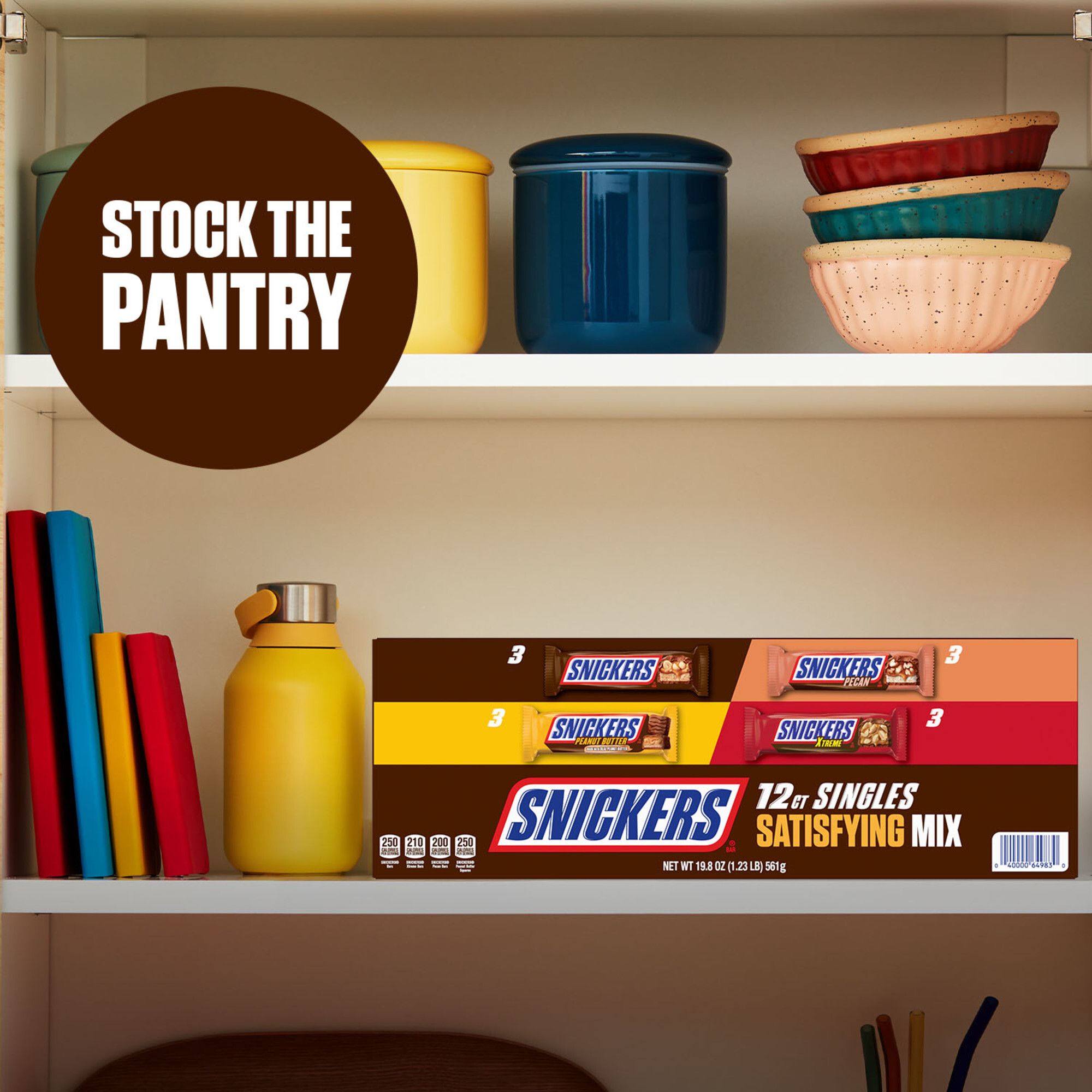 Snickers Satisfying Mix Variety Milk Chocolate Bars, Full Size, 12 ct.