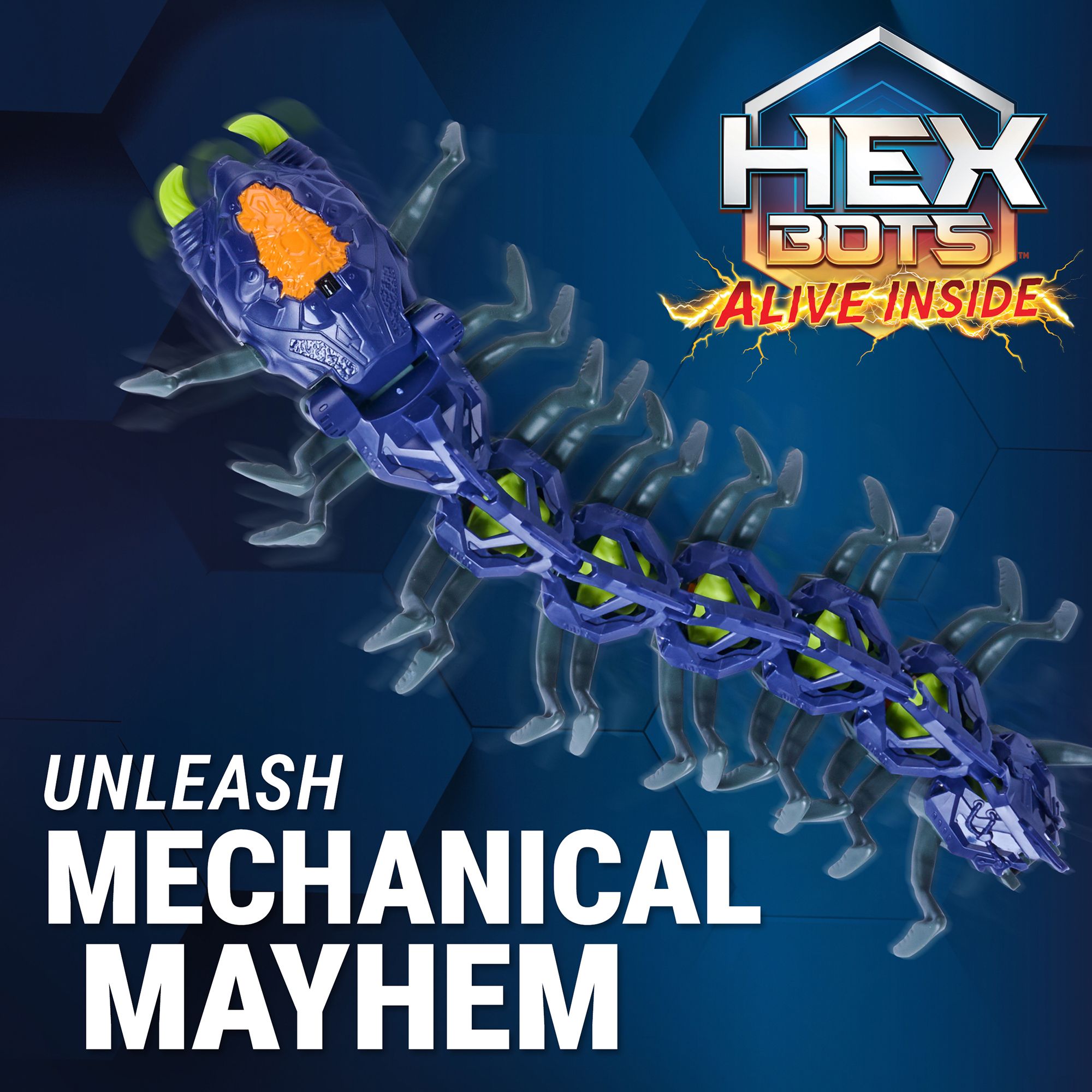 Hex Bots Explodapede Remote Control Robot Centipede Robot Toys