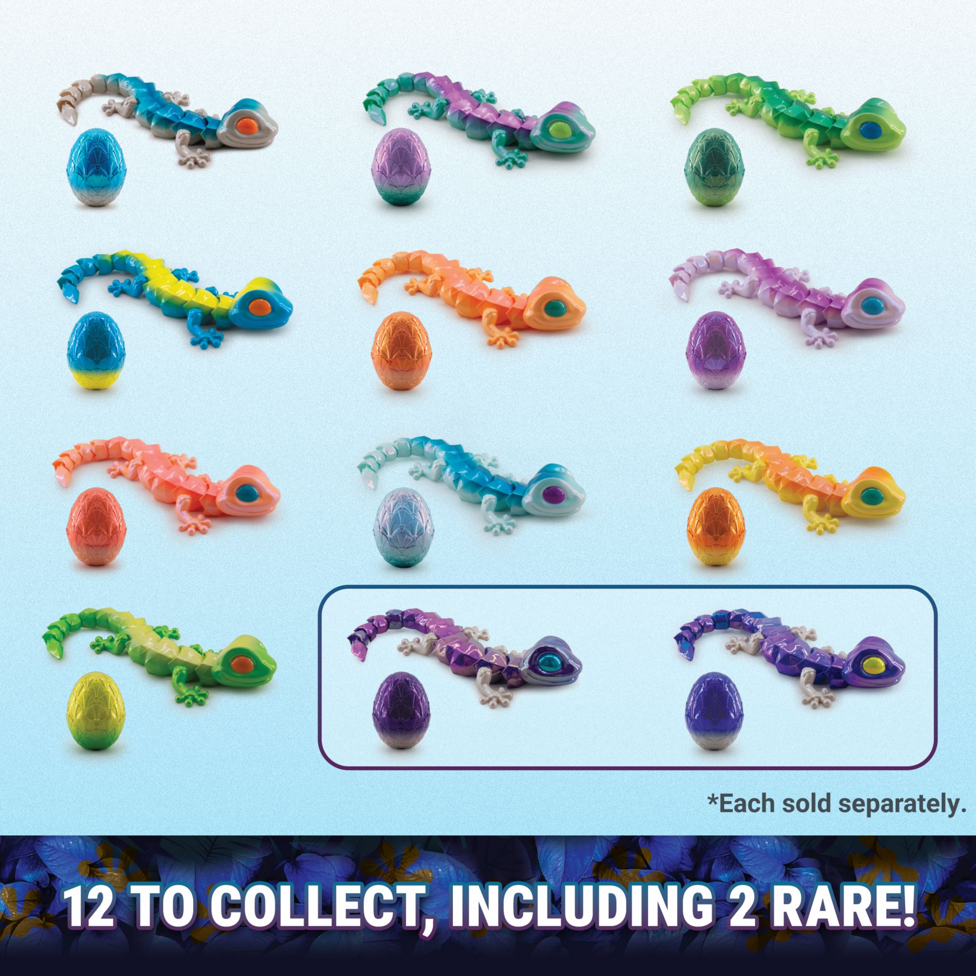 CrystaLynx Gecko 9" Collectible Articulated Gecko Toy Figure
