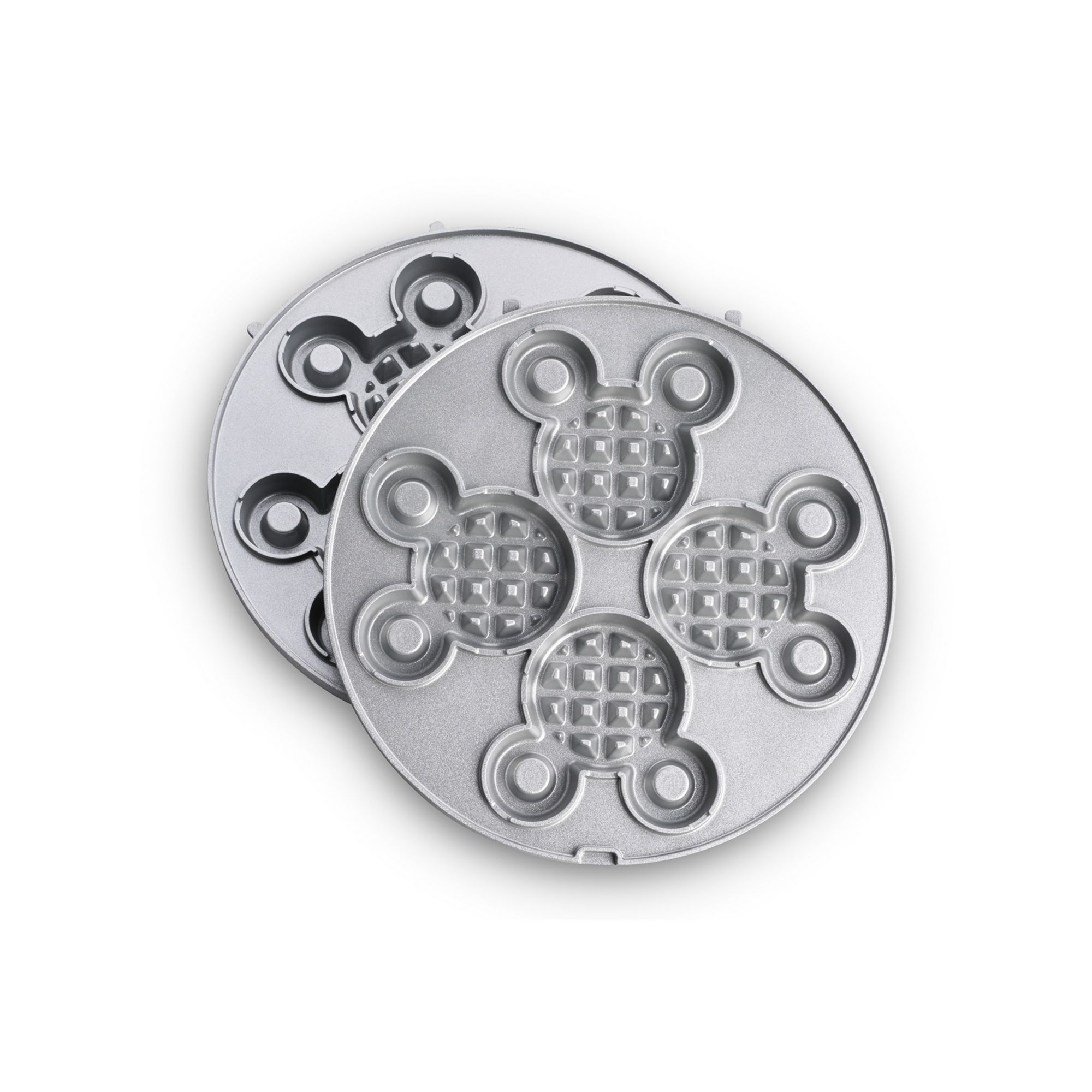 Mickey Mouse Waffle and Donut Maker with Removable Nonstick Ceramic Plates