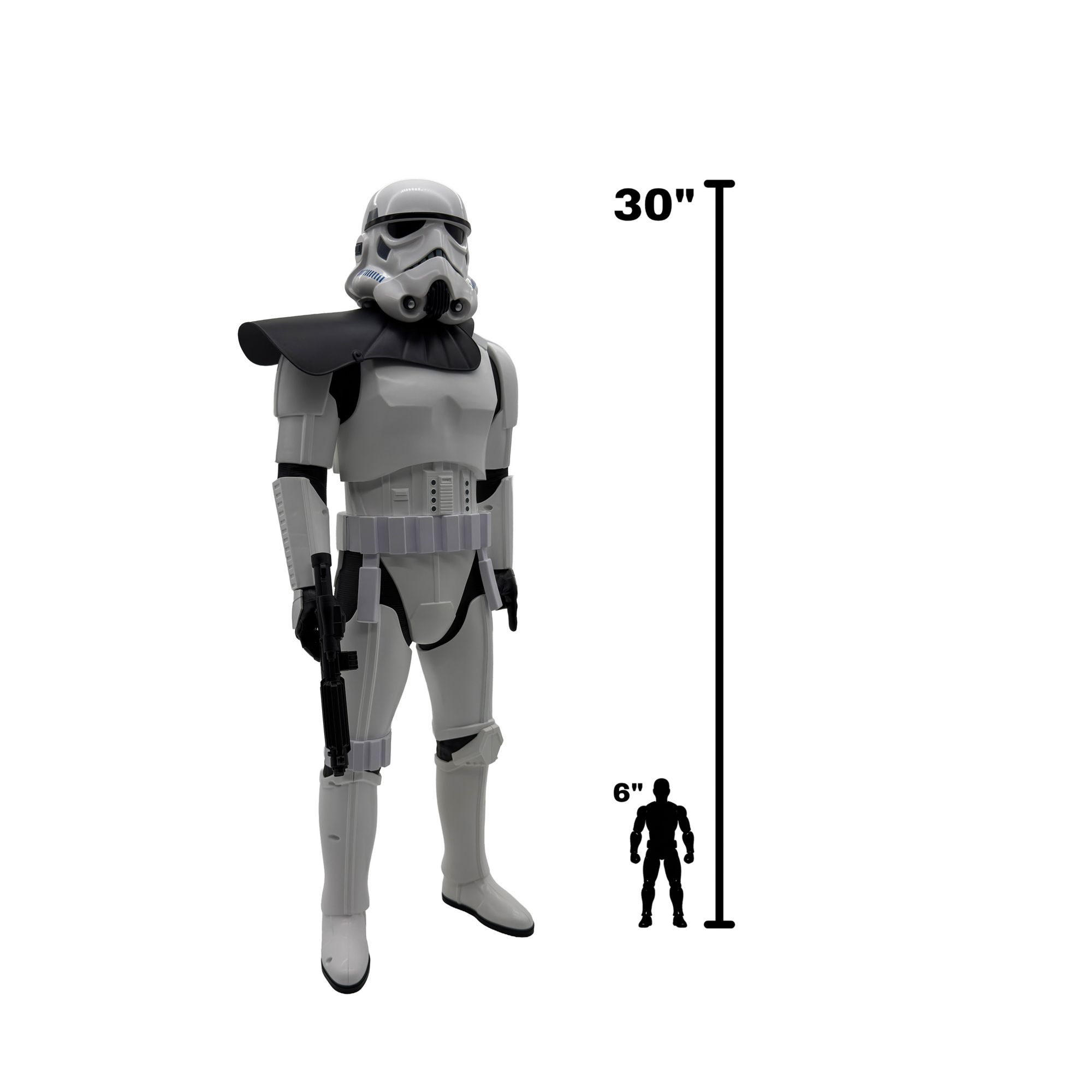 Big Figs Star Wars Imperial Stormtrooper, Black Pauldron, 30"