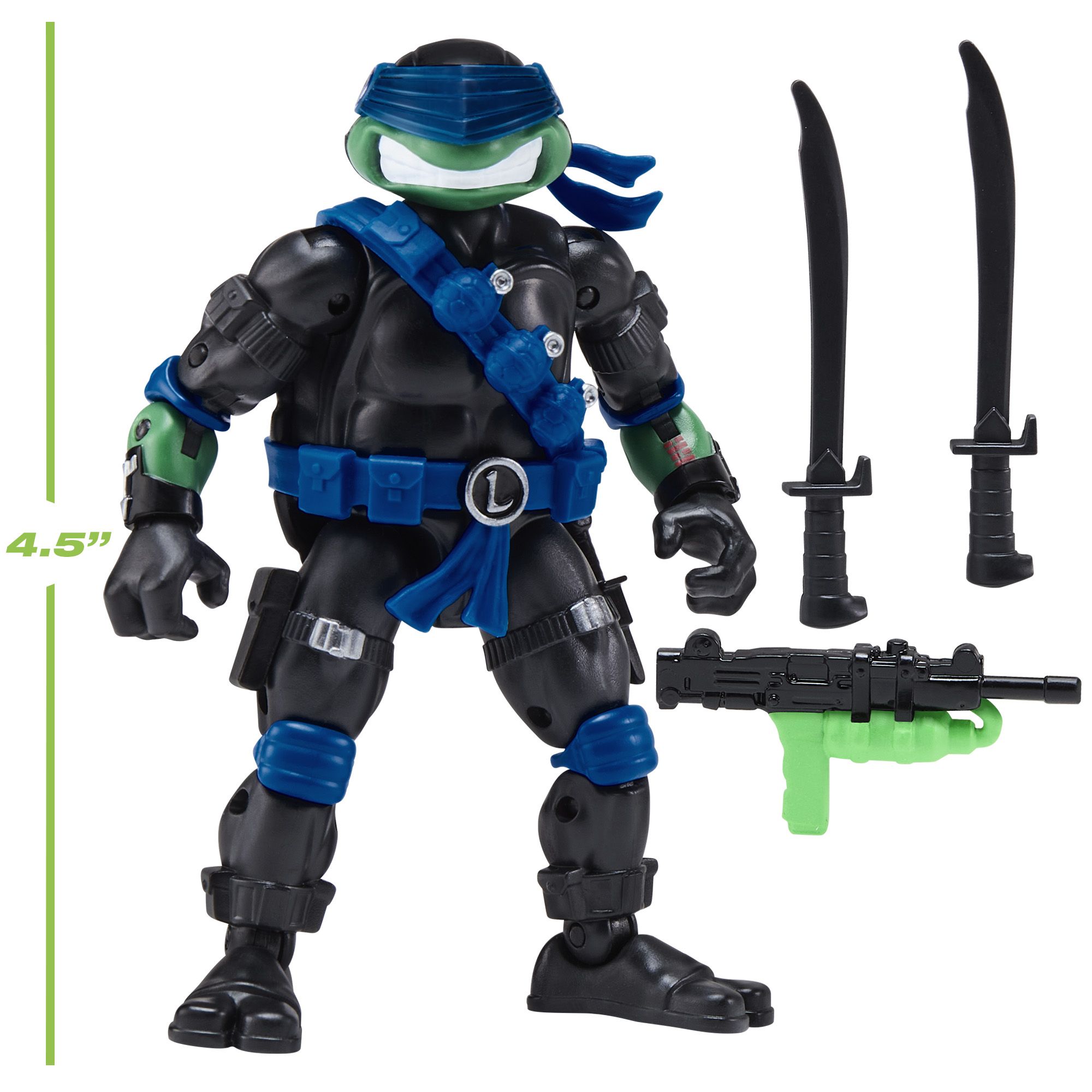Playmates Teenage Mutant Ninja Turtles X GI Joe Figure, Snake Eyes X Leo