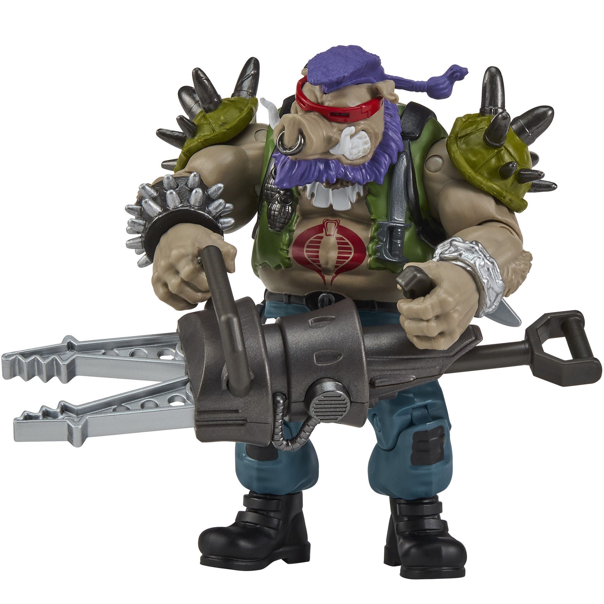 Playmates Teenage Mutant Ninja Turtles X GI Joe Figure, Ripper X Bebop