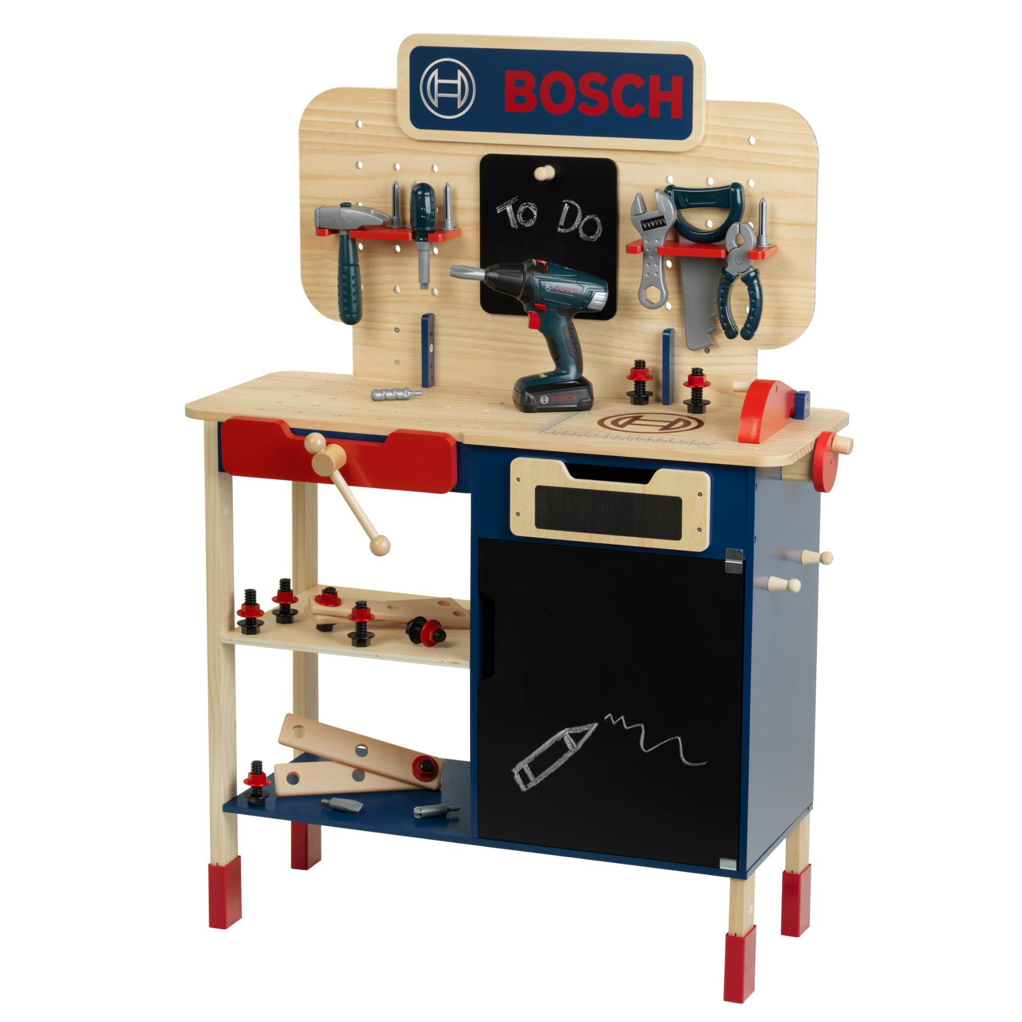 Bosch Wooden Workbench with 39 Pc. Accessories