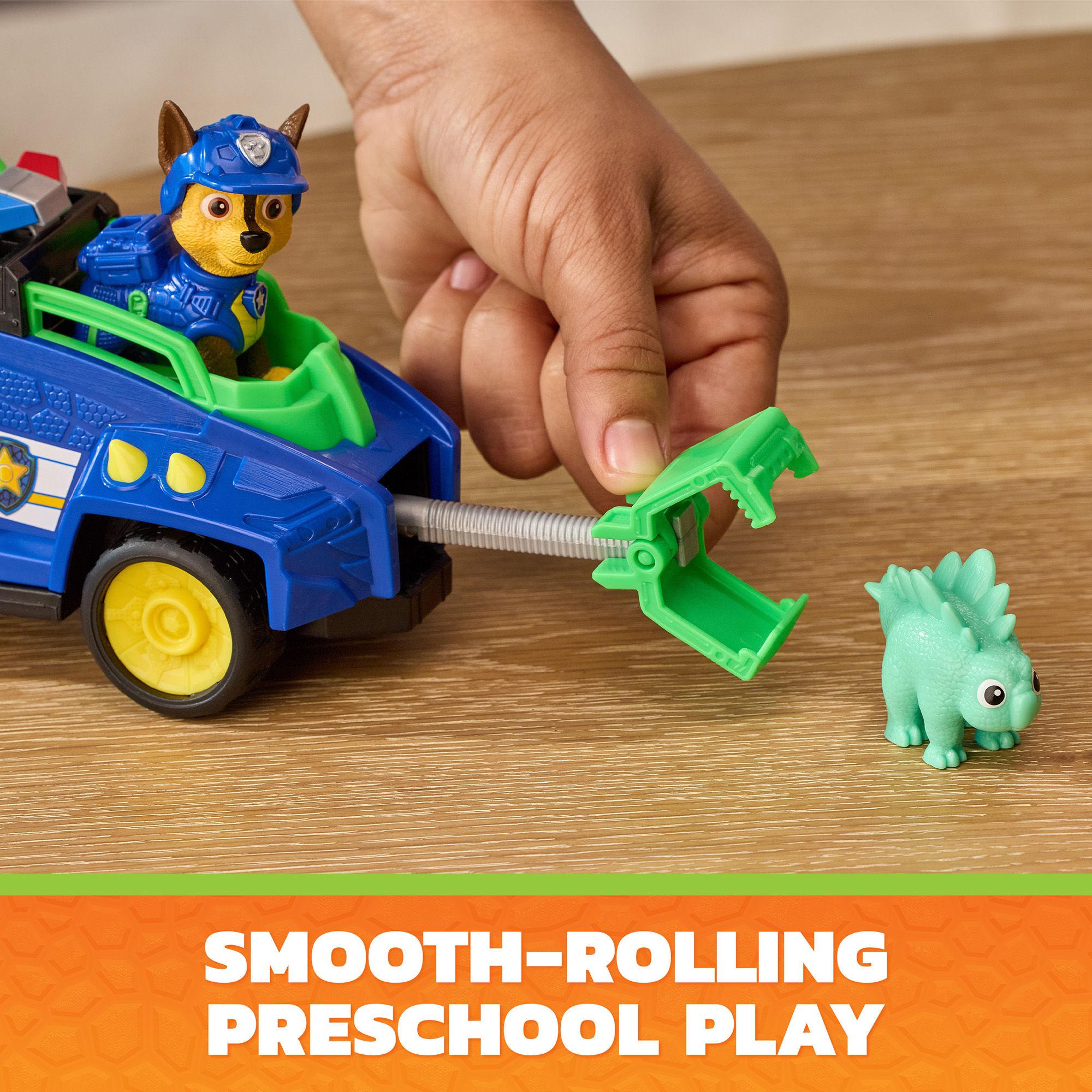 PAW Patrol: The Dino Movie, Chase Dino Rescue Cruiser with Spring-Loaded Claw