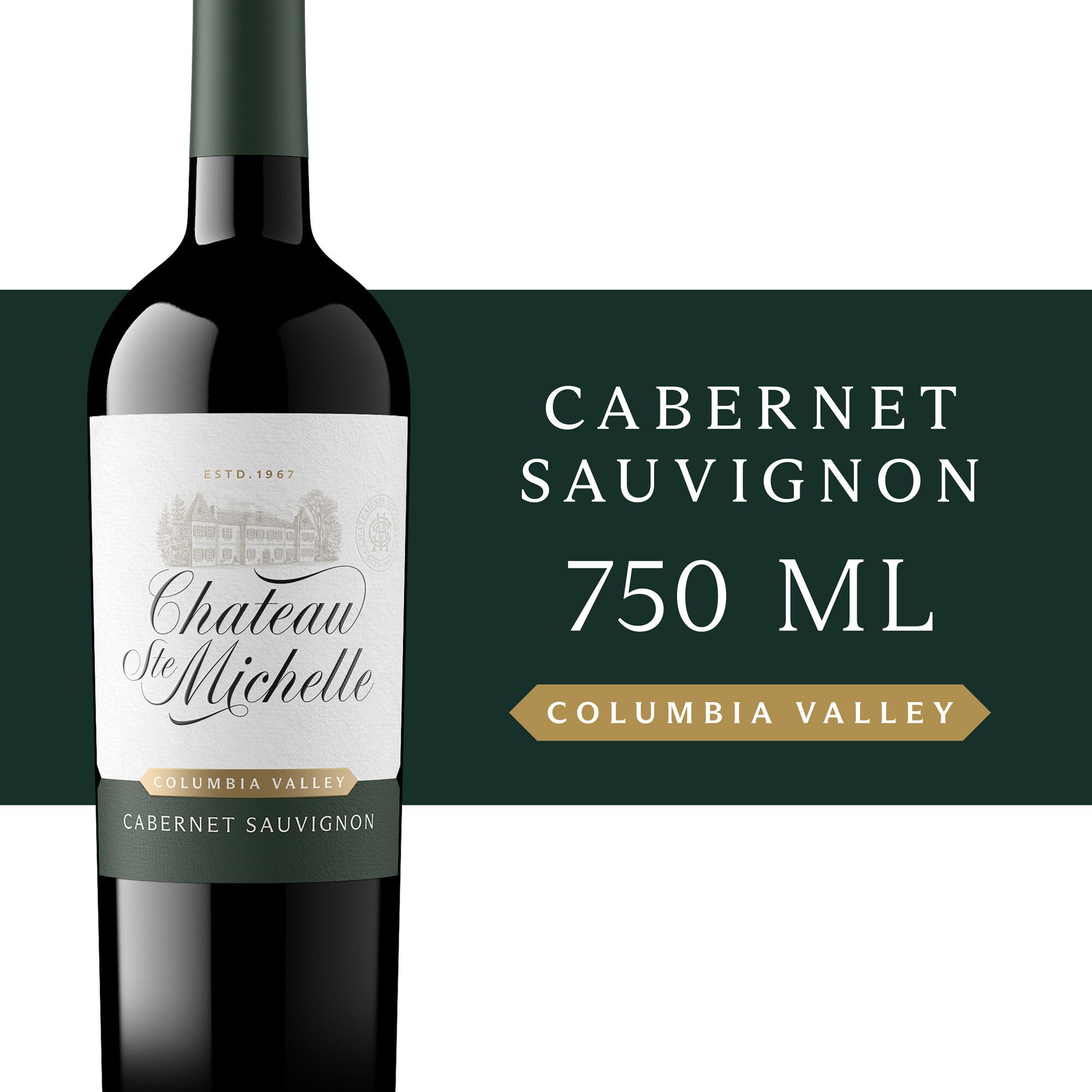 Chateau Ste. Michelle Cabernet Sauvignon Washington Red Wine, 13.5% ABV, 750ml