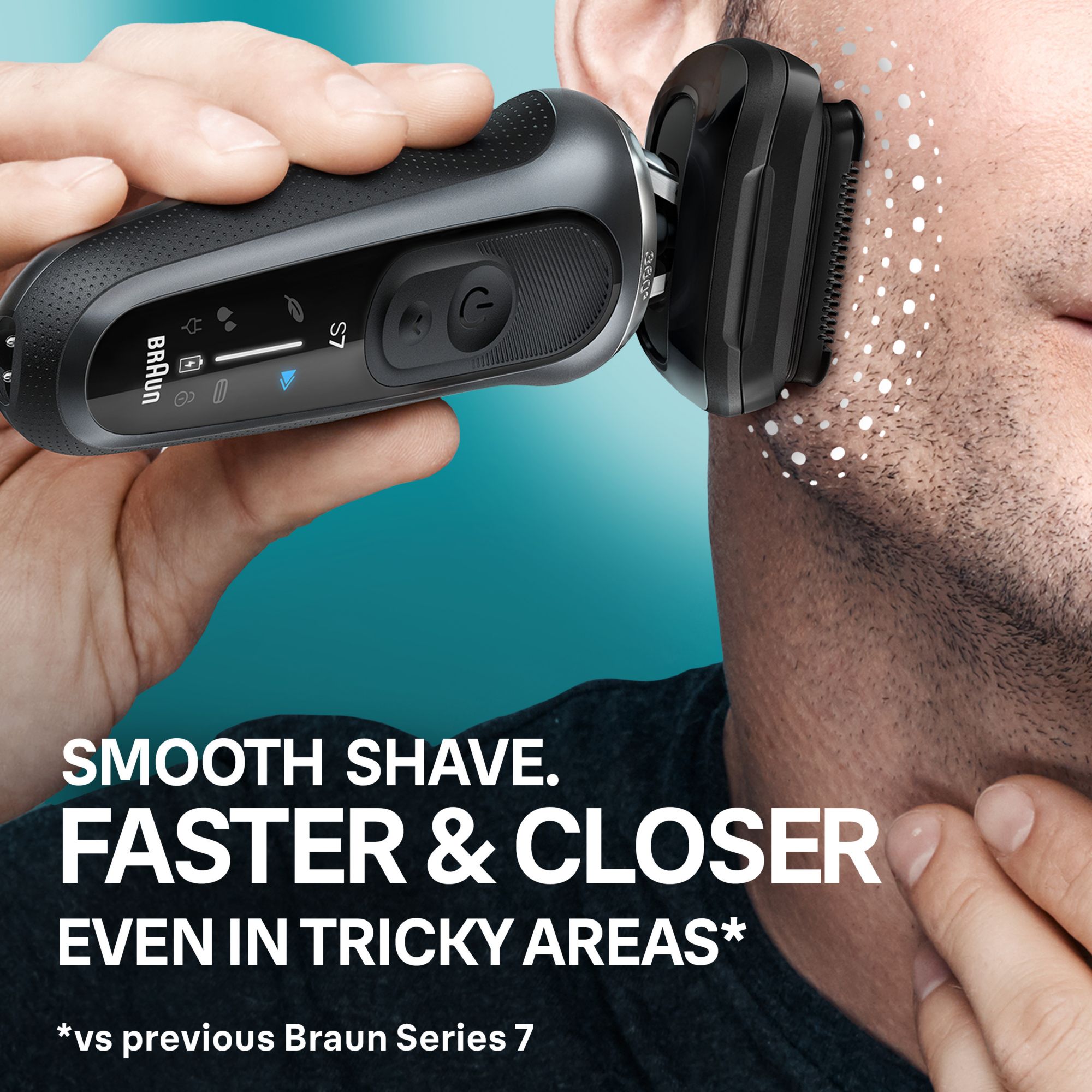 Braun Series 7 7189cc Wet & Dry Electric Shaver Kit - Spice Grey