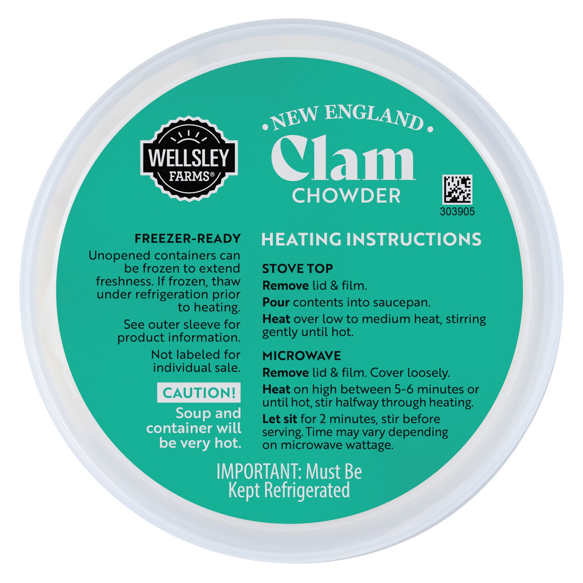 Wellsley Farms New England Clam Chowder, 2 pk./24 oz.