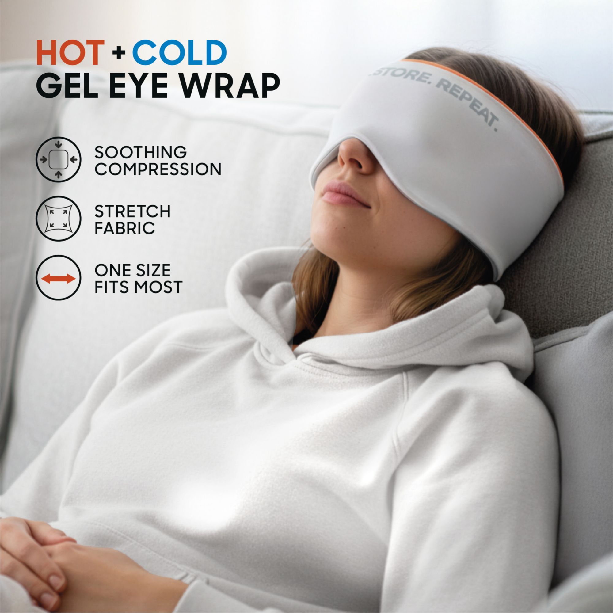 Sharper Image Hot + Cold Gel Eye Wrap