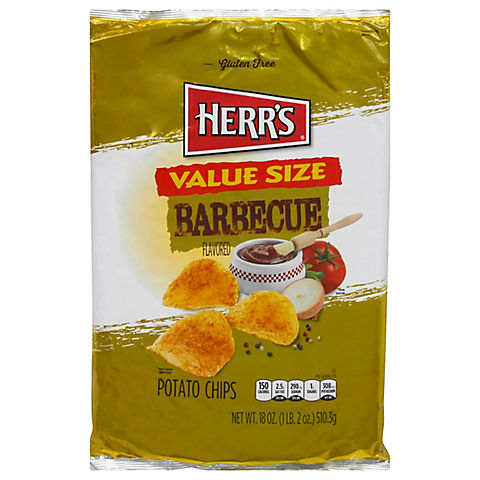 HERR'S Barbecue Potato Chips, 18 oz.