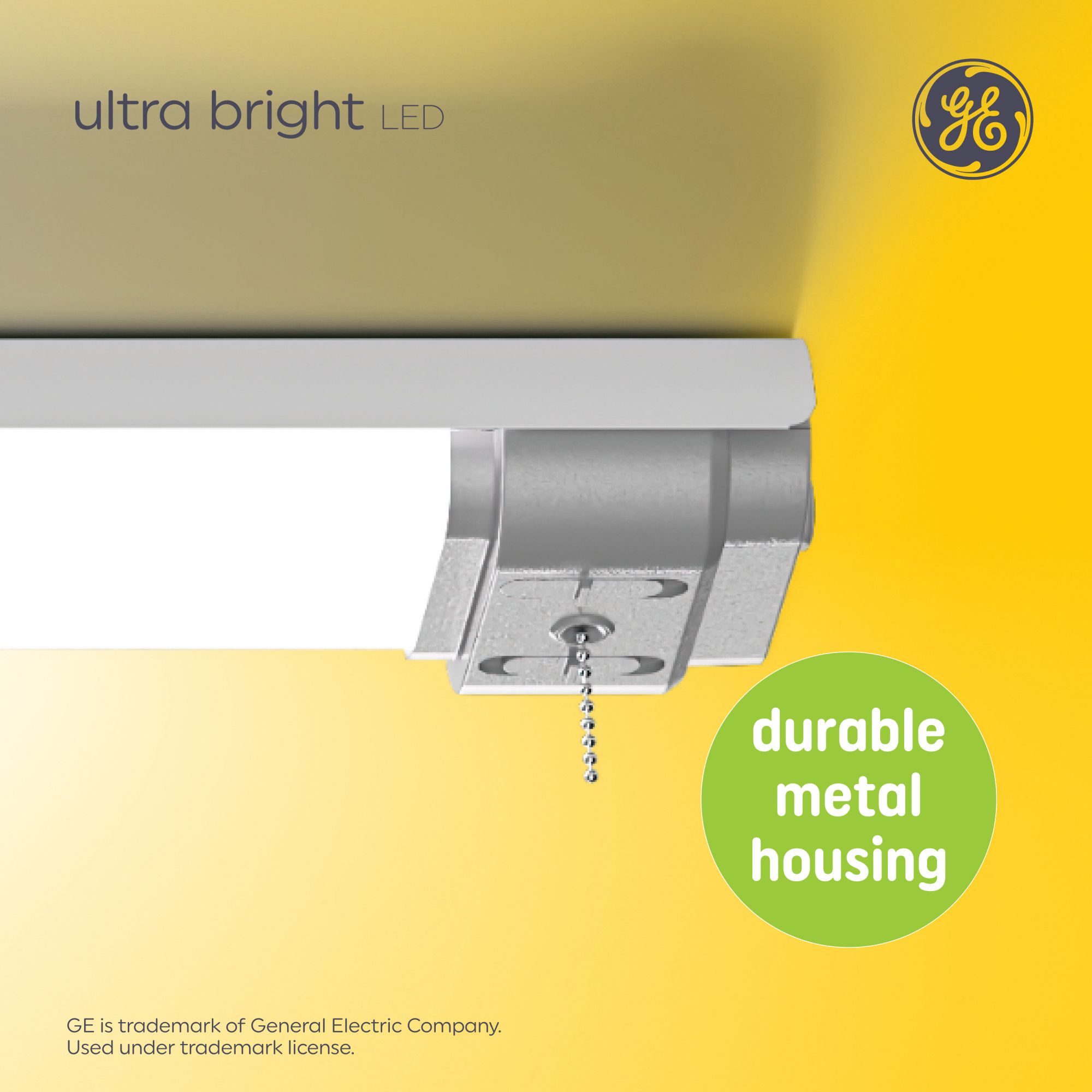 GE Ultra Bright LED Shop Light Fixture with Motion Sensor