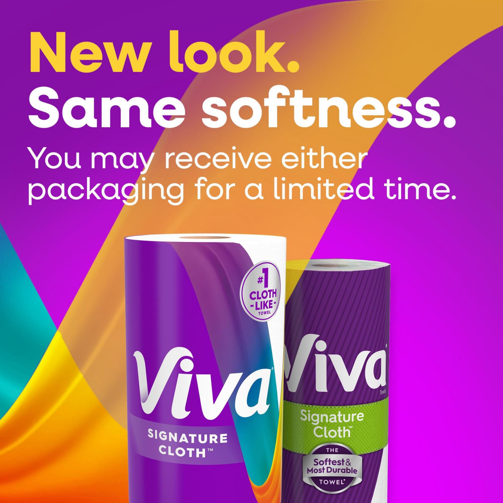 Viva Signature Cloth Paper Towels, 12 Rolls, 108 Sheets/Roll