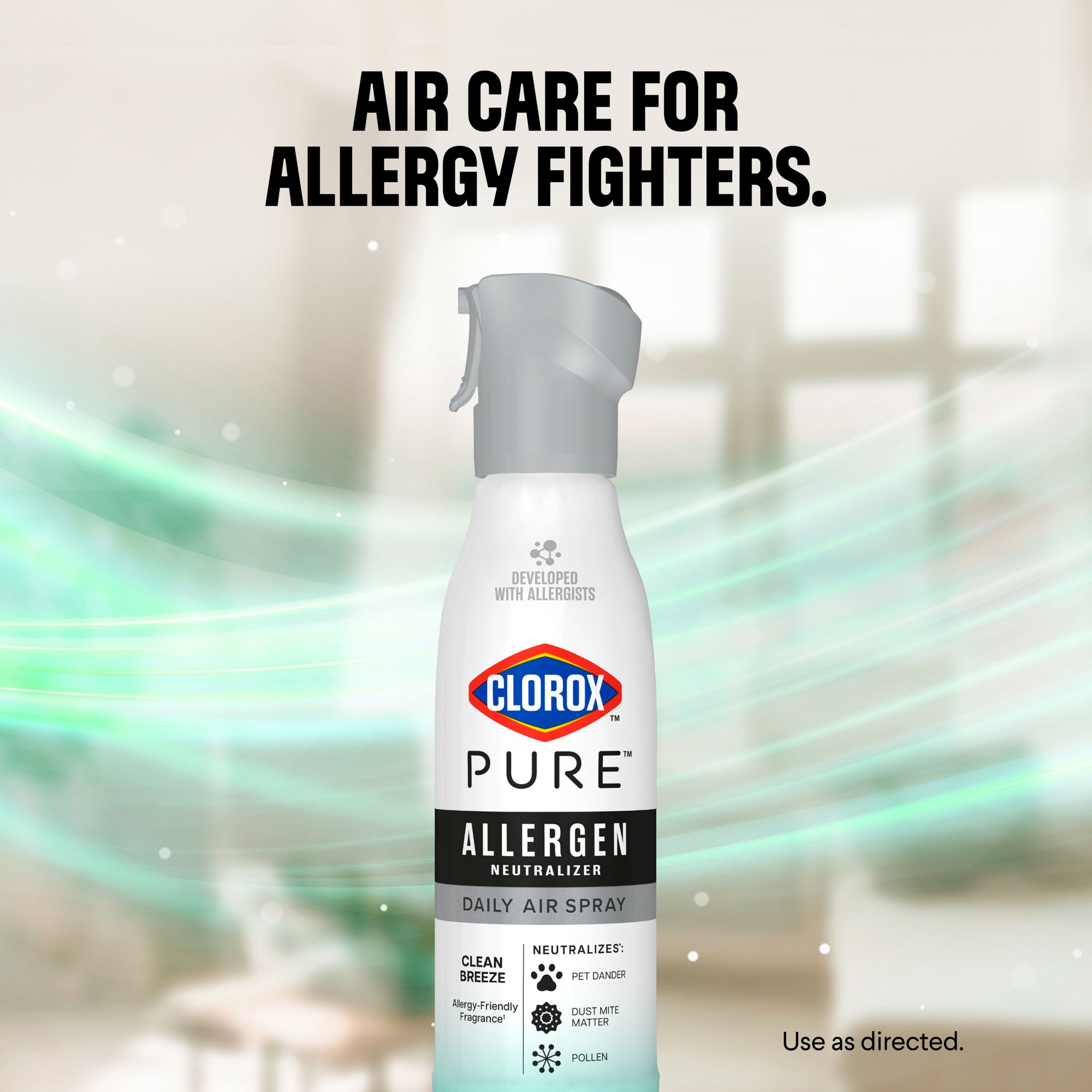 Clorox PURE Allergen Neutralizer Daily Air Spray, 2 pk./8 fl. oz.