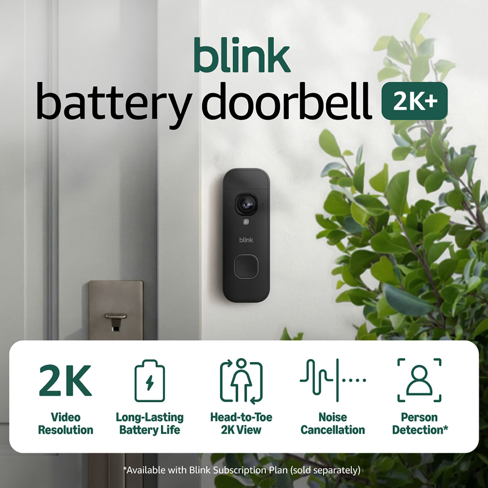 Blink 2K Whole Home Bundle with 2K Outdoor Cameras, 4 pk. 2K Video Doorbell, 2K Mini Indoor Camera, 2 pk.