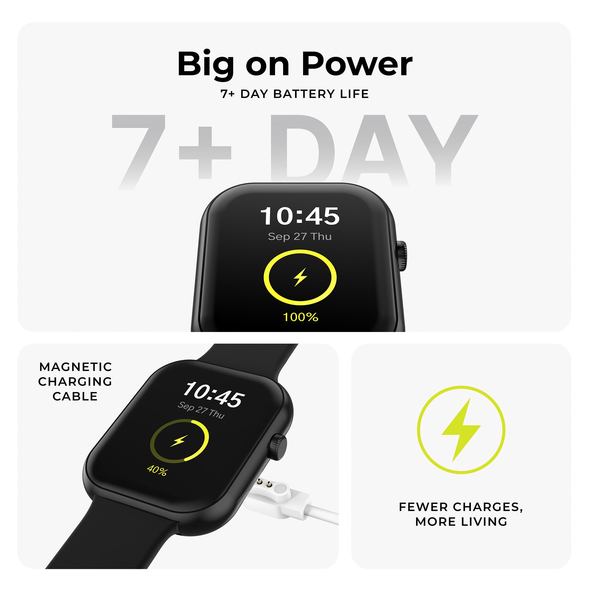 iTOUCH AIR 5 Smartwatch - Black Silicone/Black Apline