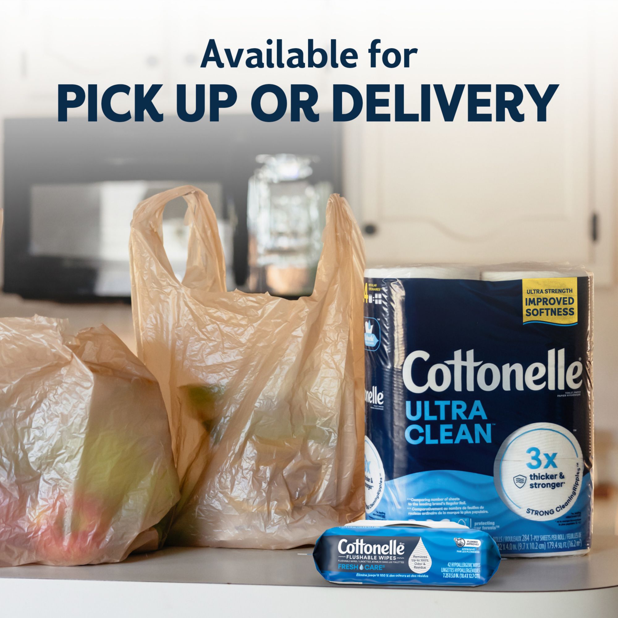 Cottonelle Ultra Clean Toilet Paper, 36 Mega Plus Rolls