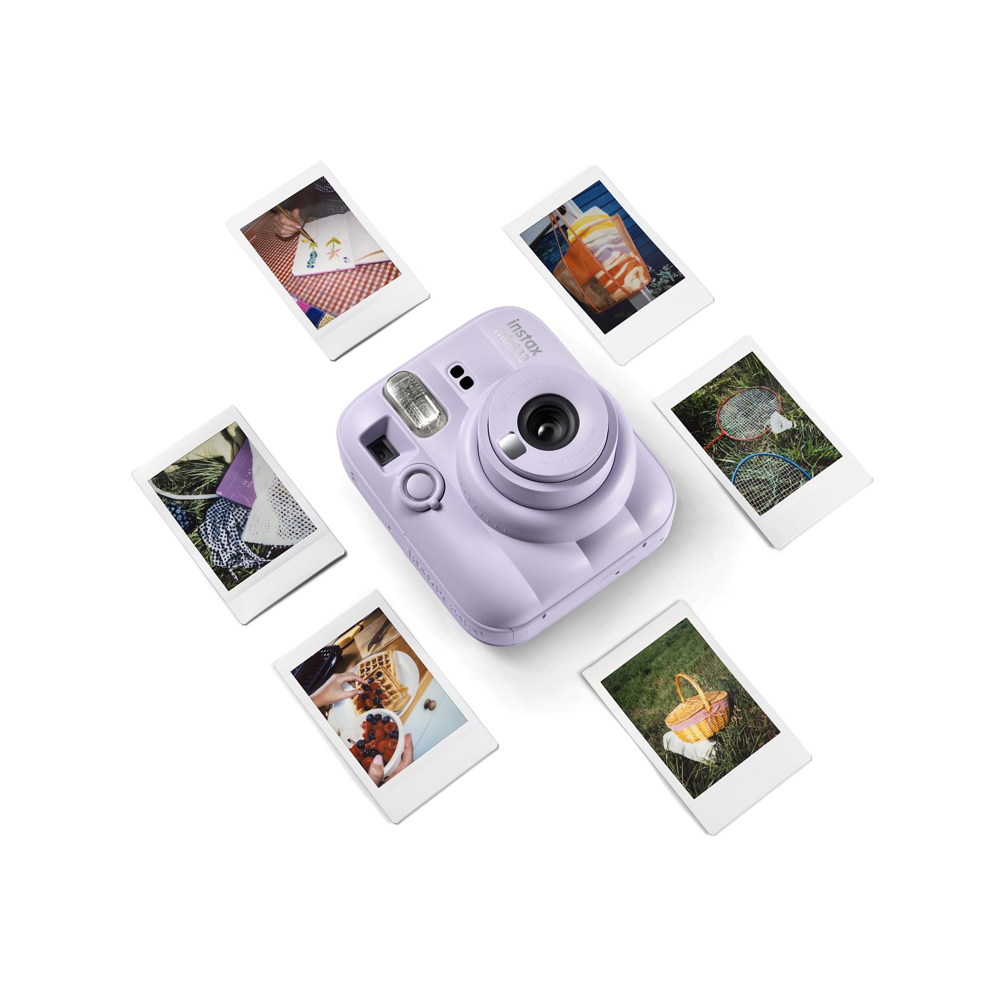 Fujifilm Instax Mini 13 Purple Camera Bundle with Mini Twin Film Pack, 20 Sheets
