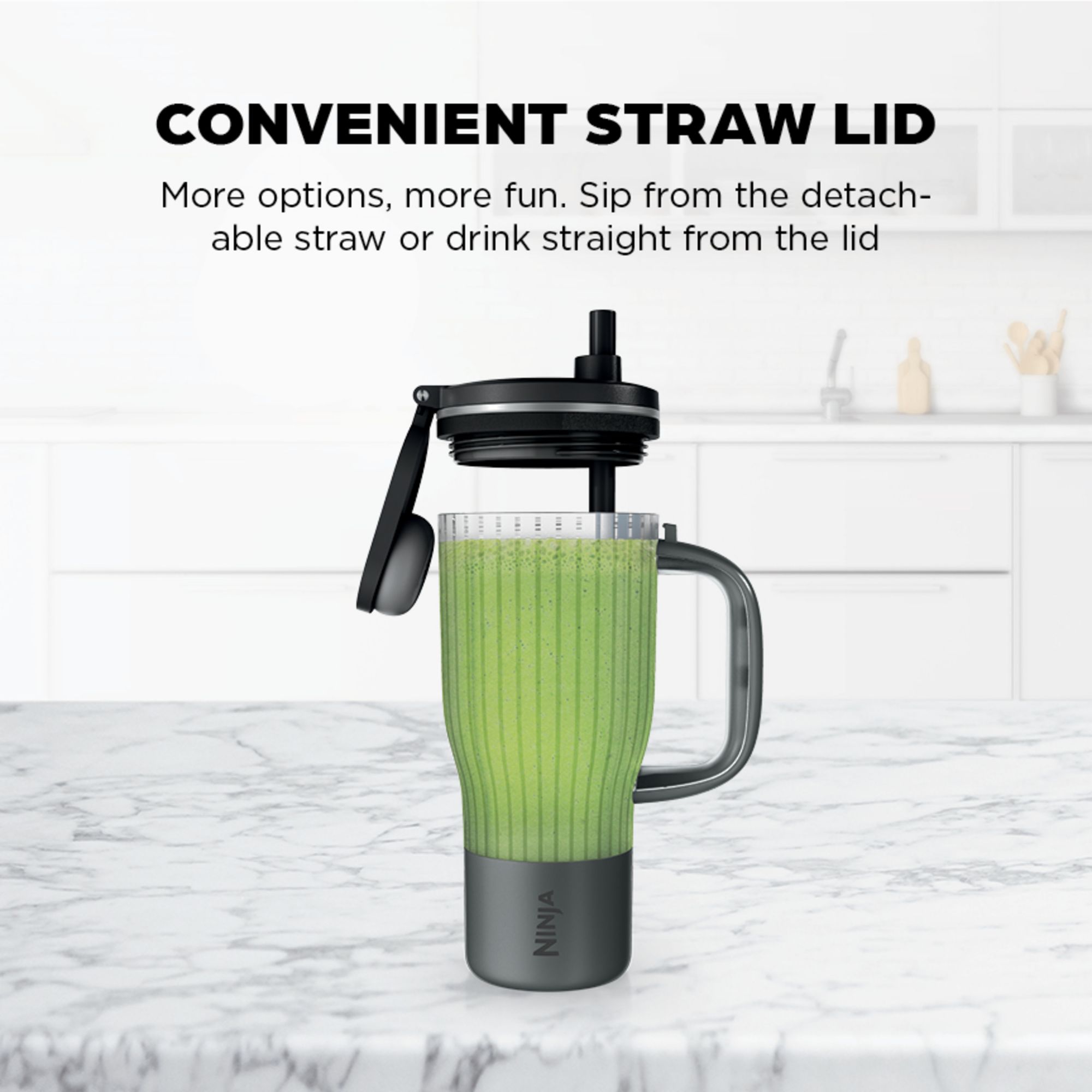 Ninja BlendBOSS Tumbler Blender with 26 oz. Travel Tumbler and 18 oz. Single-Serve Cup