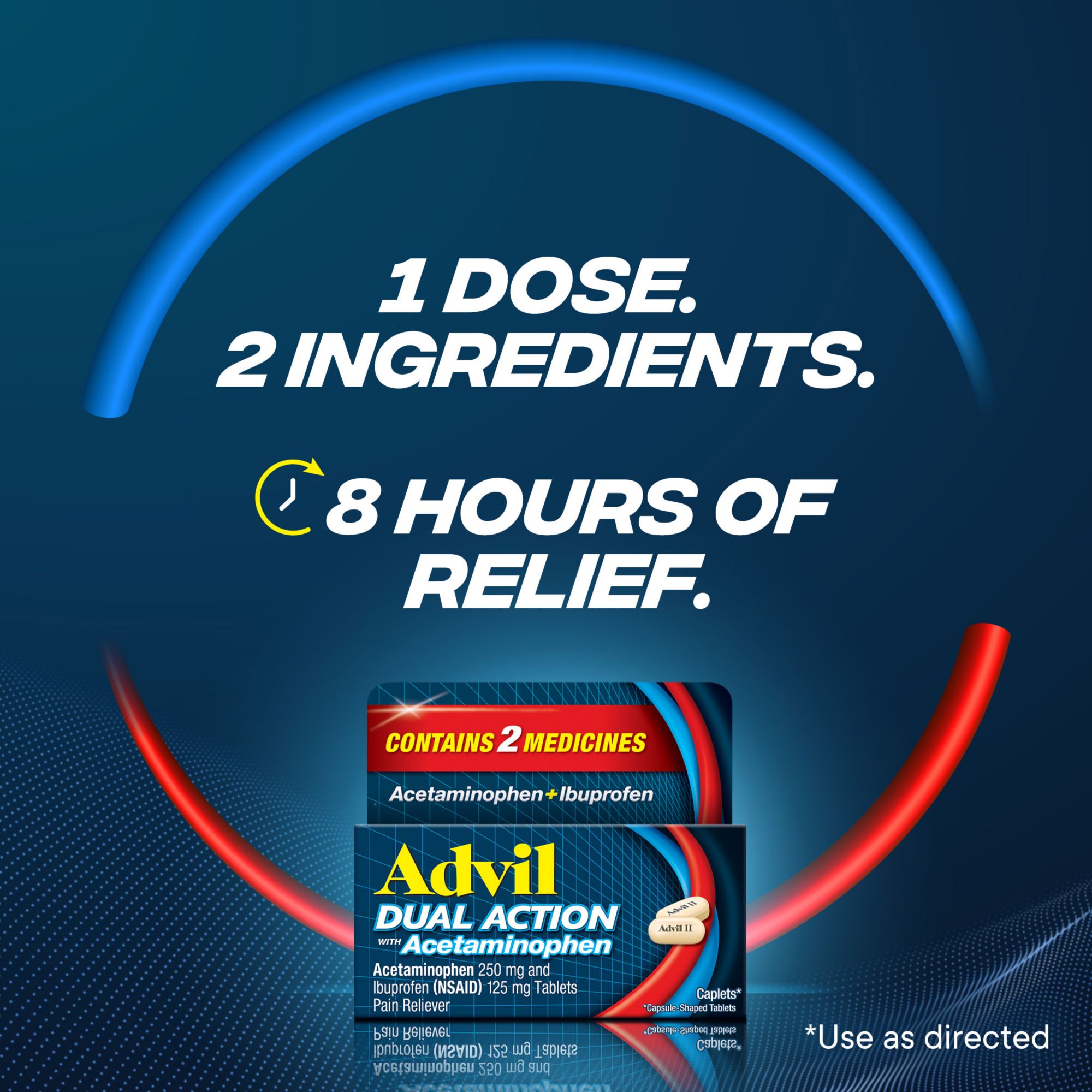 Advil Dual Action with Acetaminophen, 240 ct.