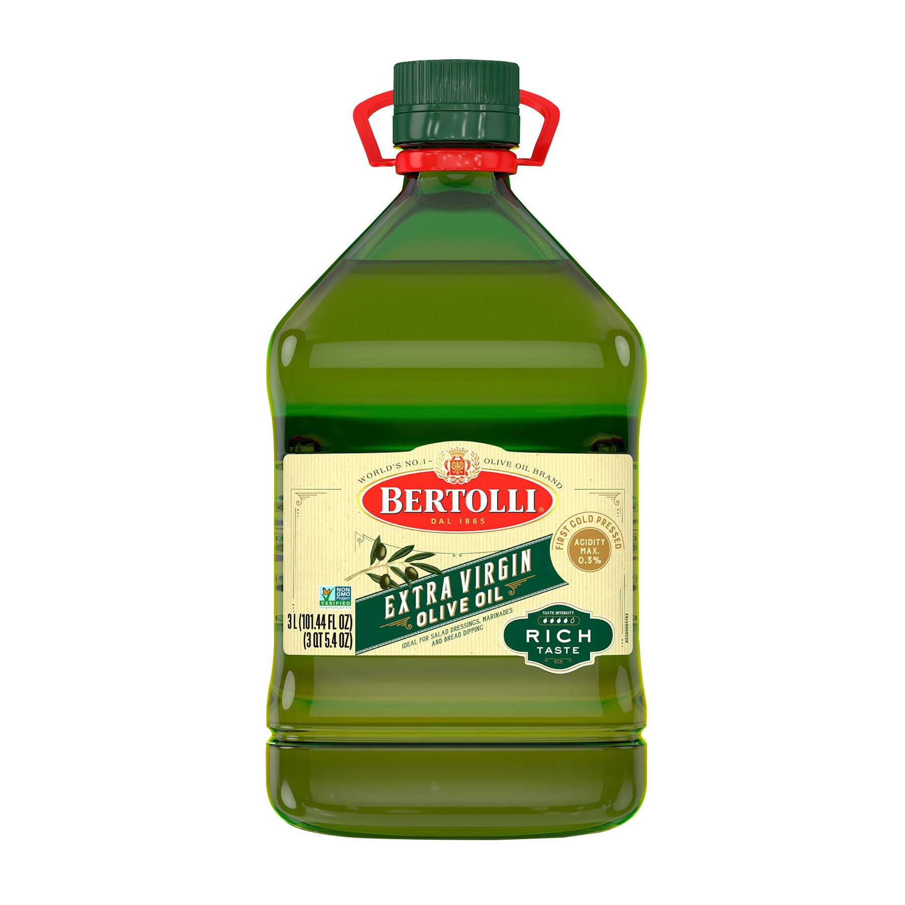 Bertolli Olive Oil, Extra Virgin - 3 l (101.44 fl oz) 3 qt 5.4 oz