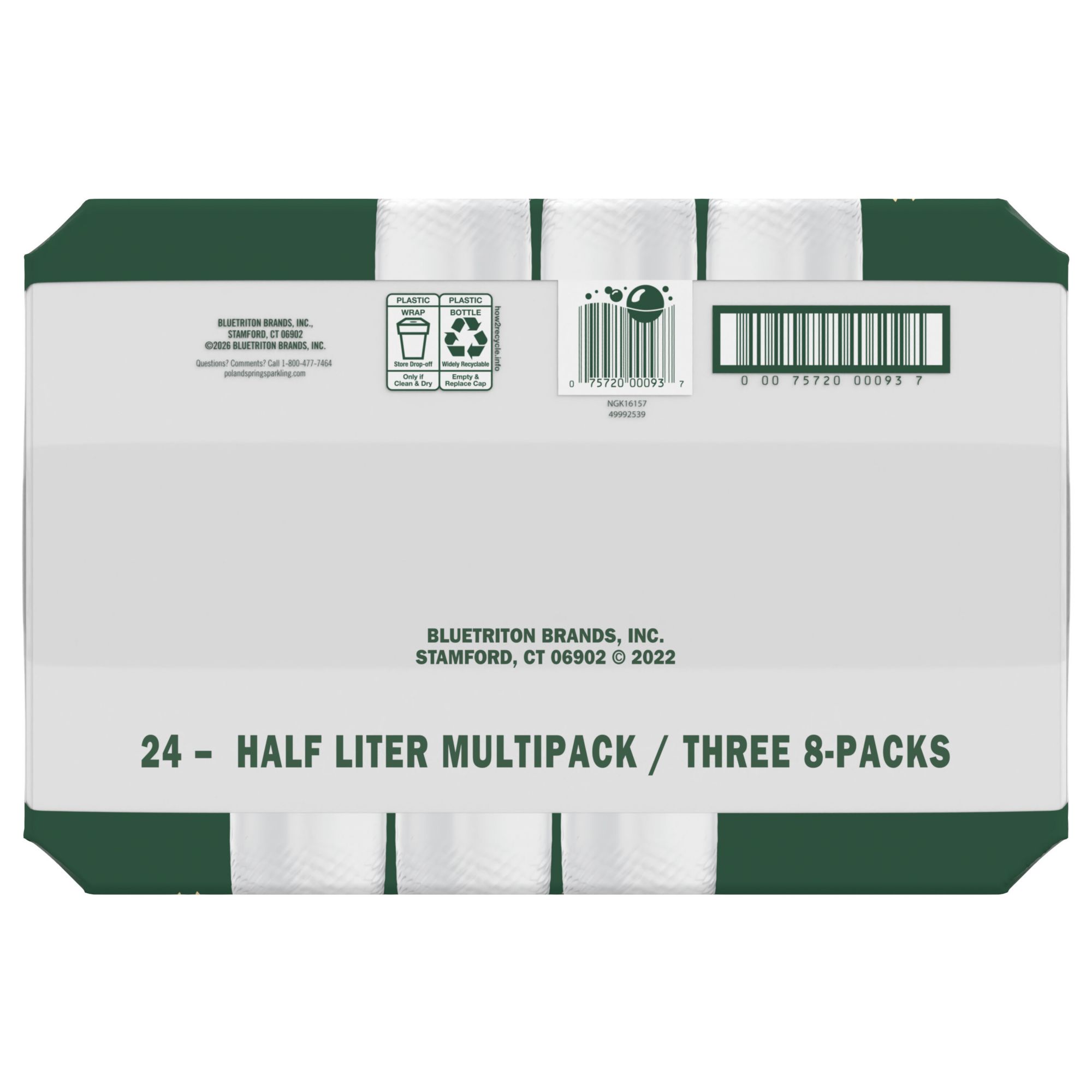 Poland Spring Sparkling Variety Pack, Lemon, Watermelon Strawberry, Pineapple Mango, 24 pk./16.9 oz.