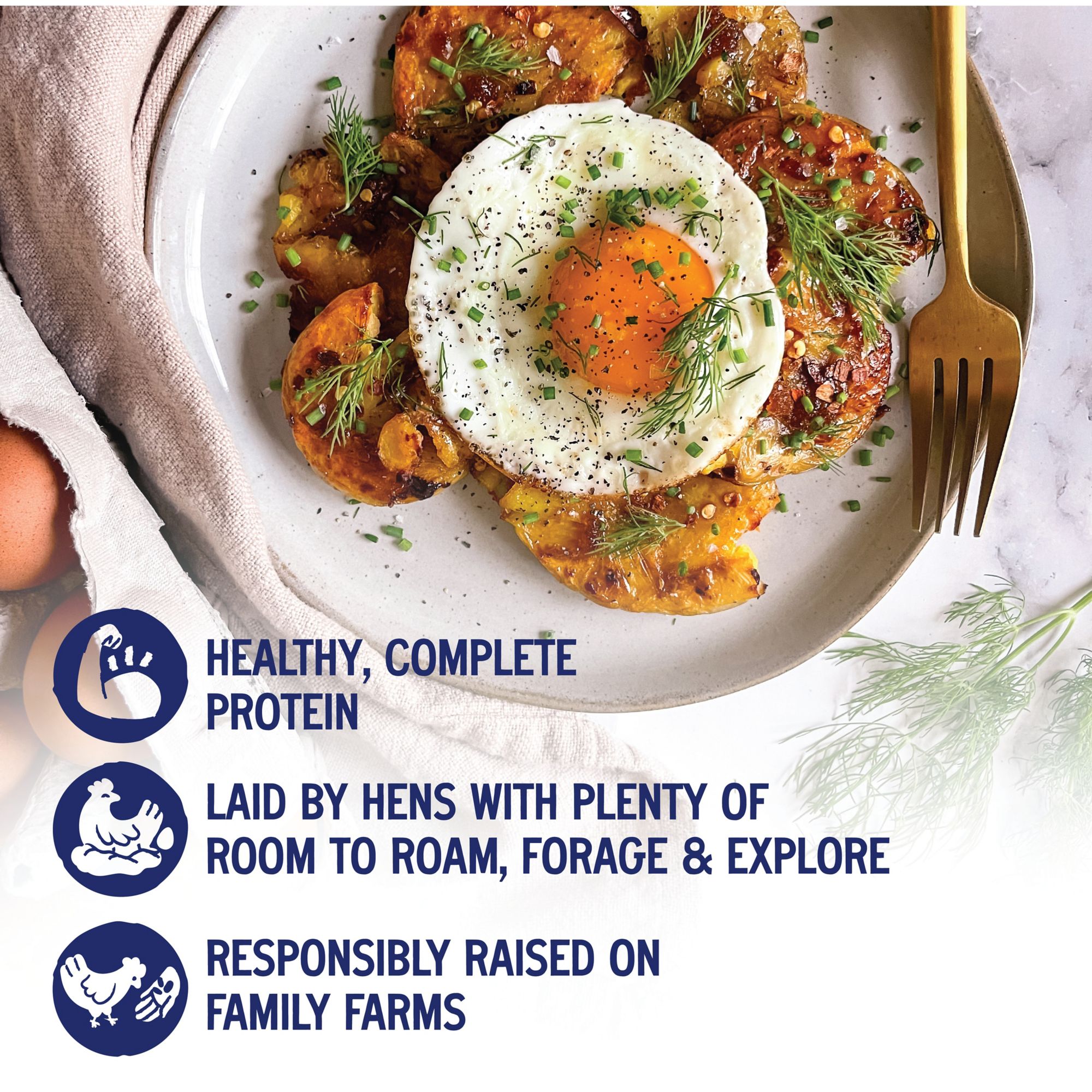Pete & Gerry's Organic Pasture Raised Large Brown Eggs, Grade A, USDA Certified Organic, 18 ct.