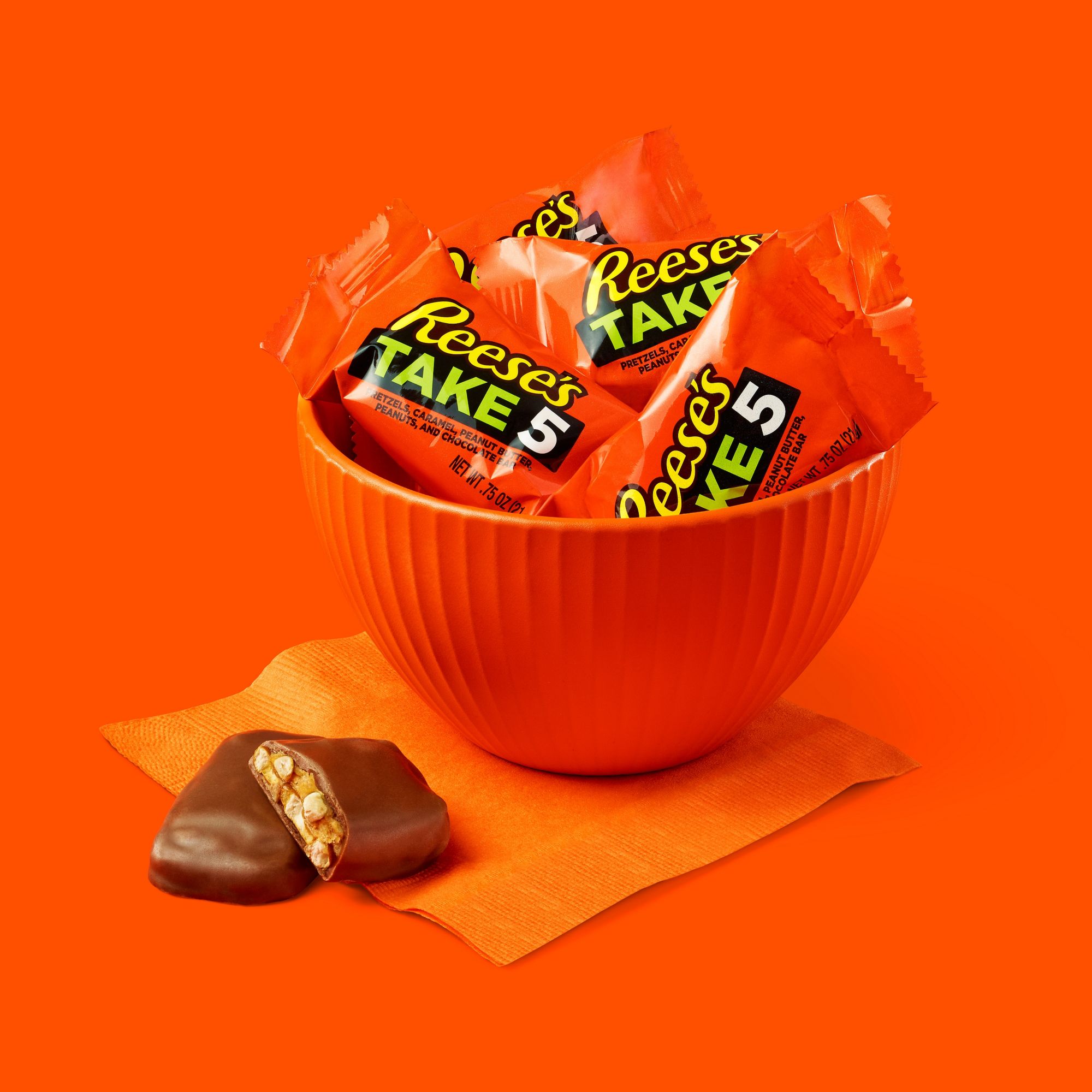 Reese's Take 5 Pretzel, Peanut and Chocolate Snack Size Candy Bars, 49 ct.