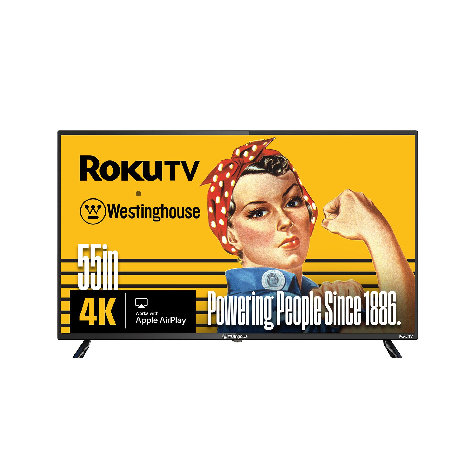 Westinghouse 55" 4K UHD Roku Smart TV with 3-Year Coverage