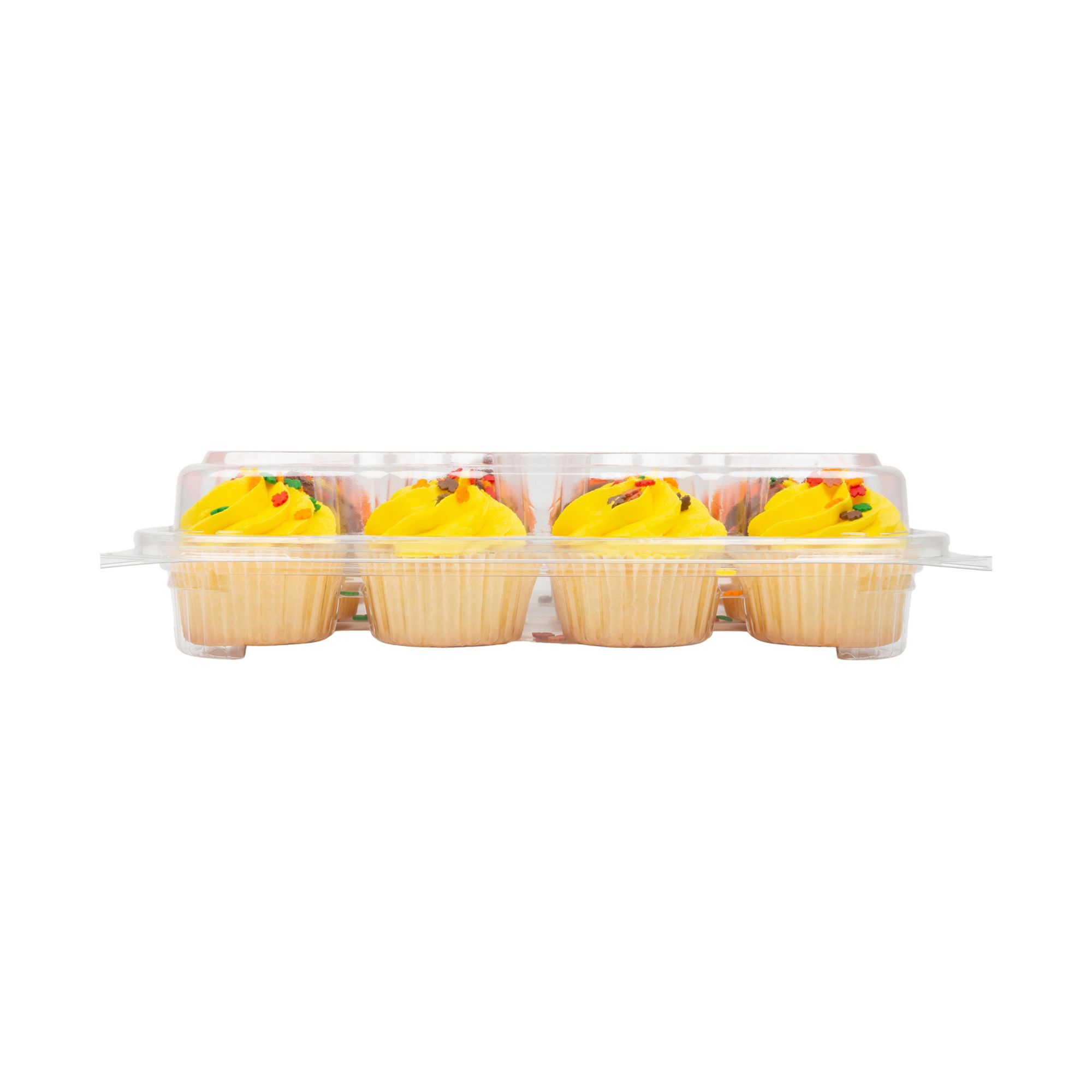Kimberley's Bakeshoppe Festive Harvest 3-Color Vanilla Cupcakes with Fall Leaves Sprinkles, 12 ct.