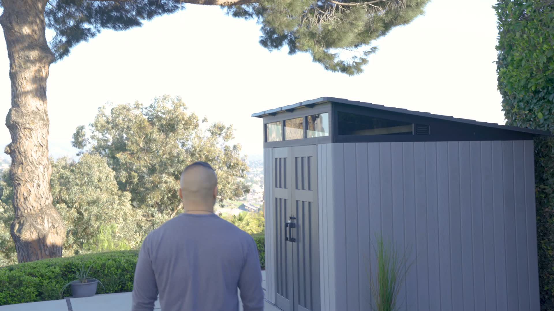 Lifetime 8' x 10' Outdoor Storage Shed - Brown/Tan