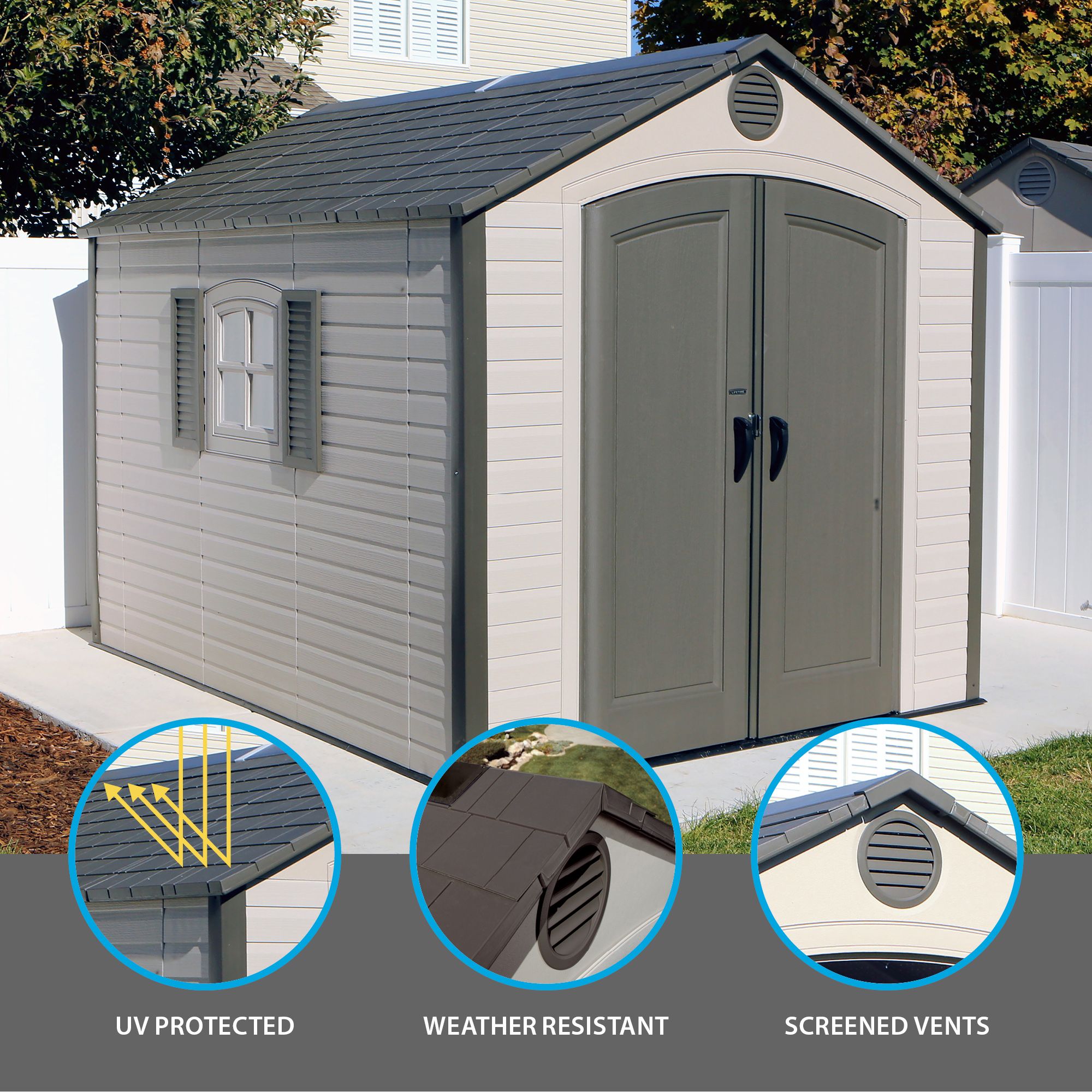 Lifetime Resin Outdoor Storage Shed – ShopEZ USA