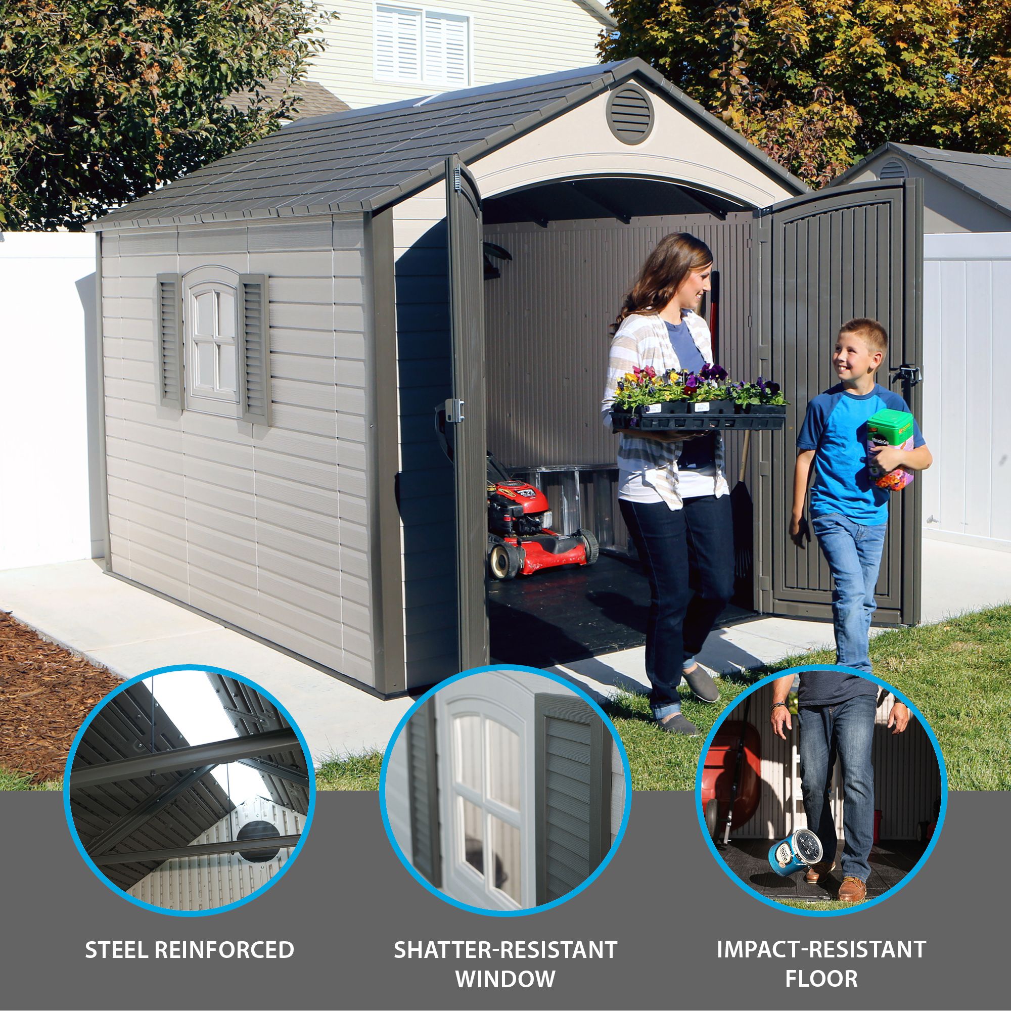 Shop 10 highly rated outdoor storage sheds on