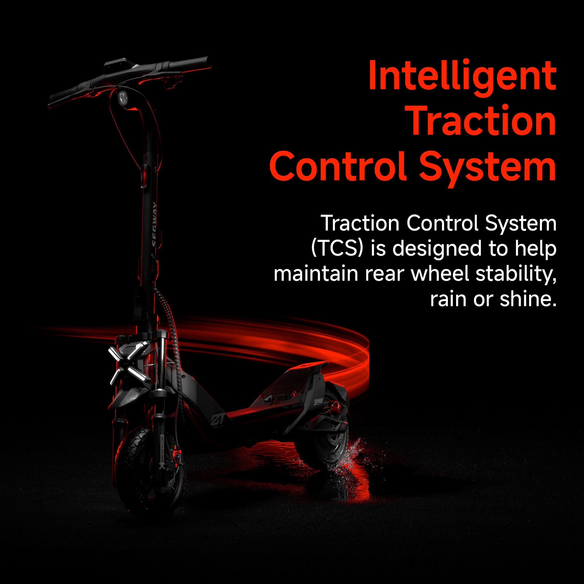 Segway ZT3 Pro Electric Scooter, 24.9mph Max Speed, 43.5 Miles Max Range, Black