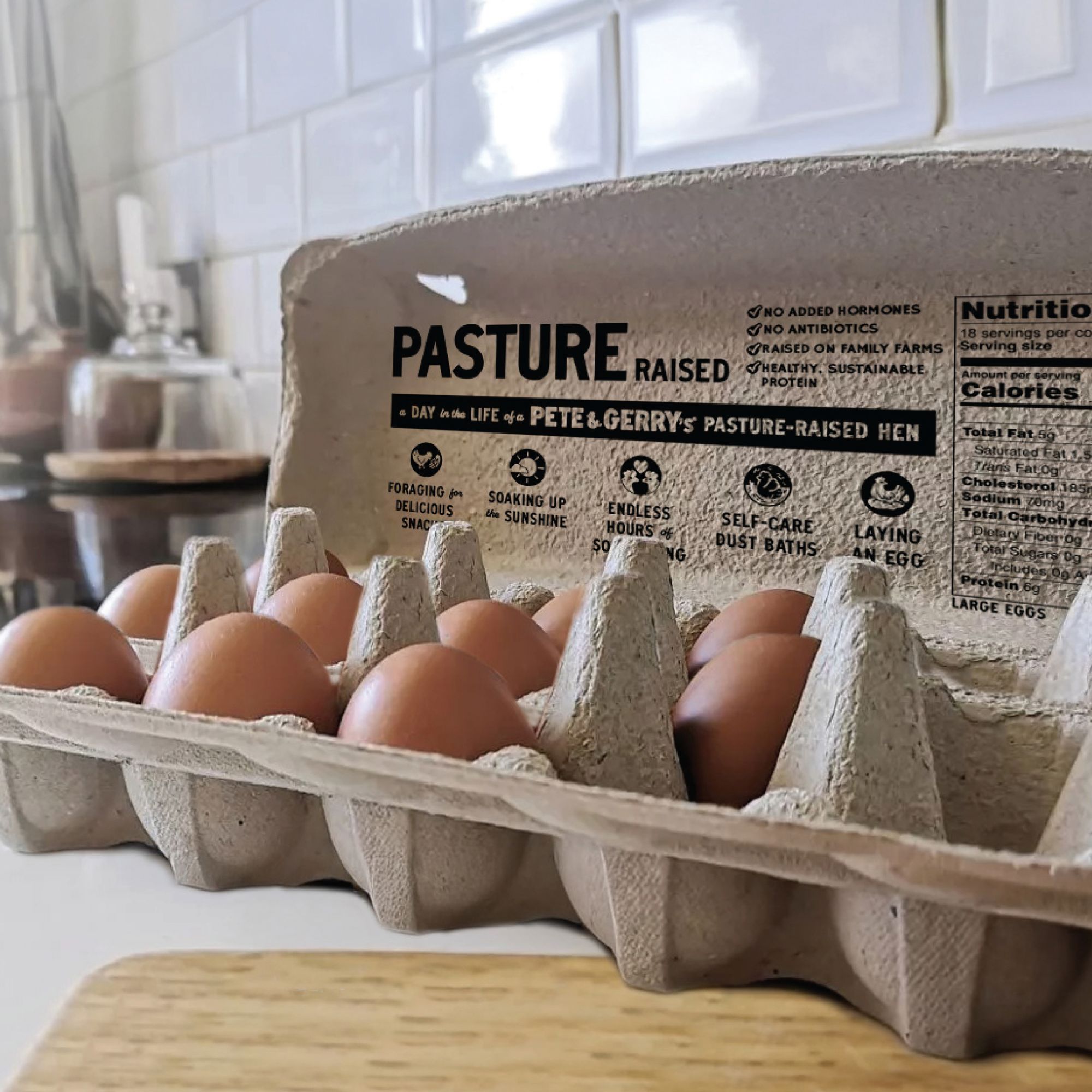 Pete & Gerry's Pasture Raised Large Brown Eggs, 18 ct.