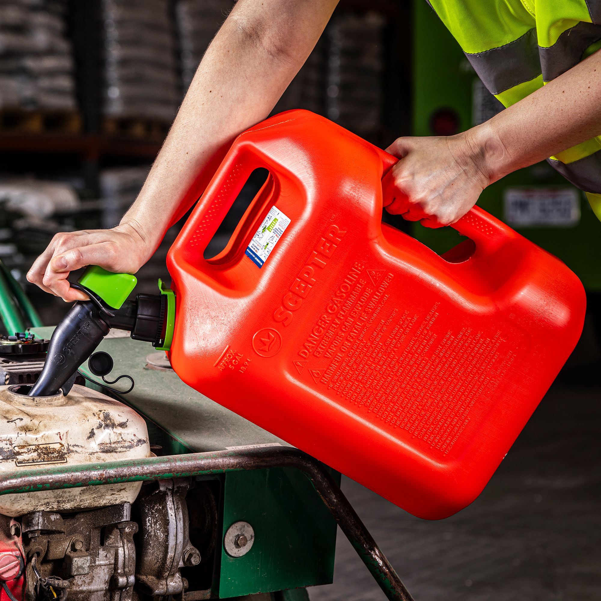 Scepter SmartControl Gasoline Can with Rear Handle, 5 gal.