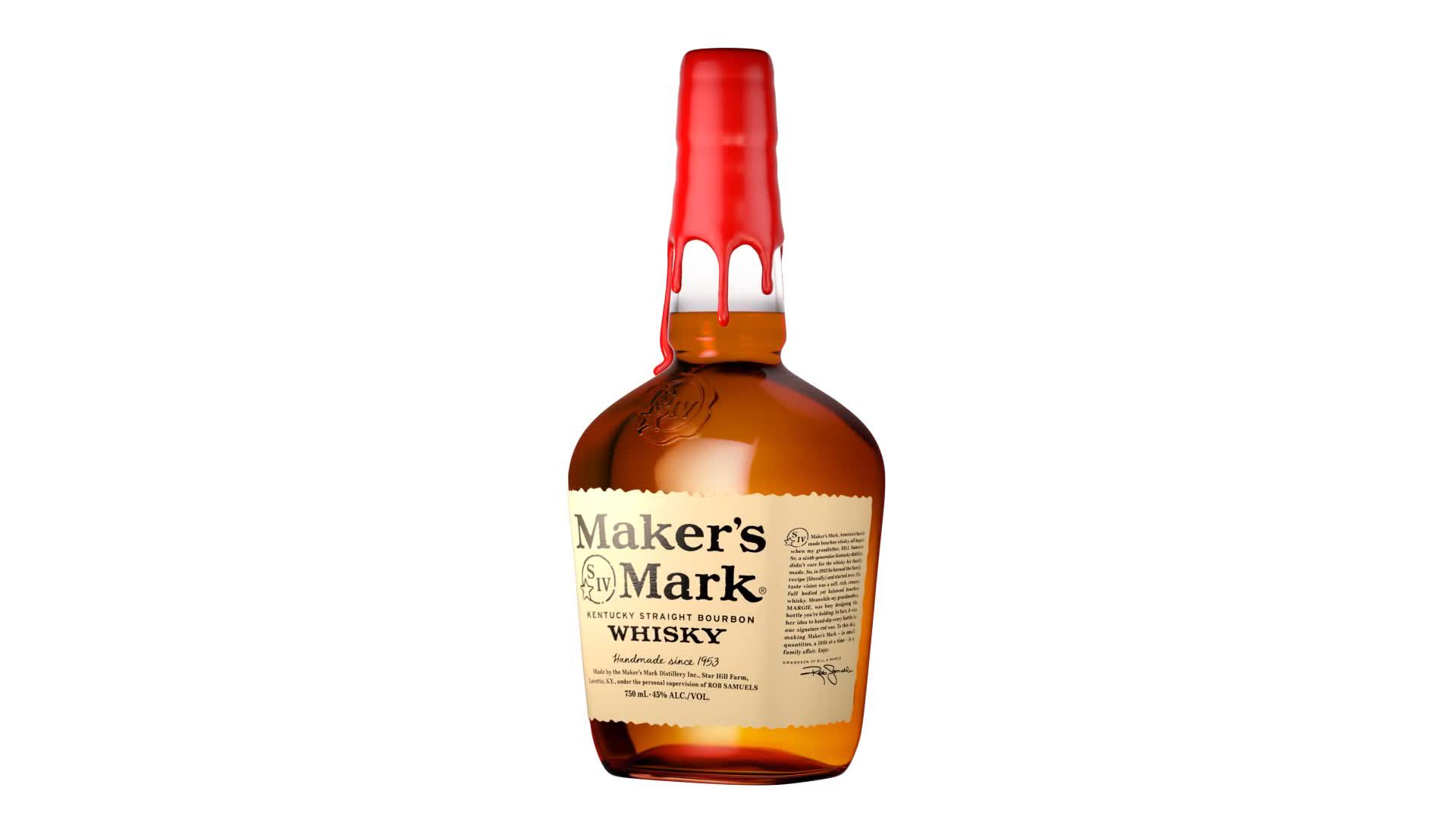 Maker's Mark Kentucky Straight Bourbon Whiskey, 750ml