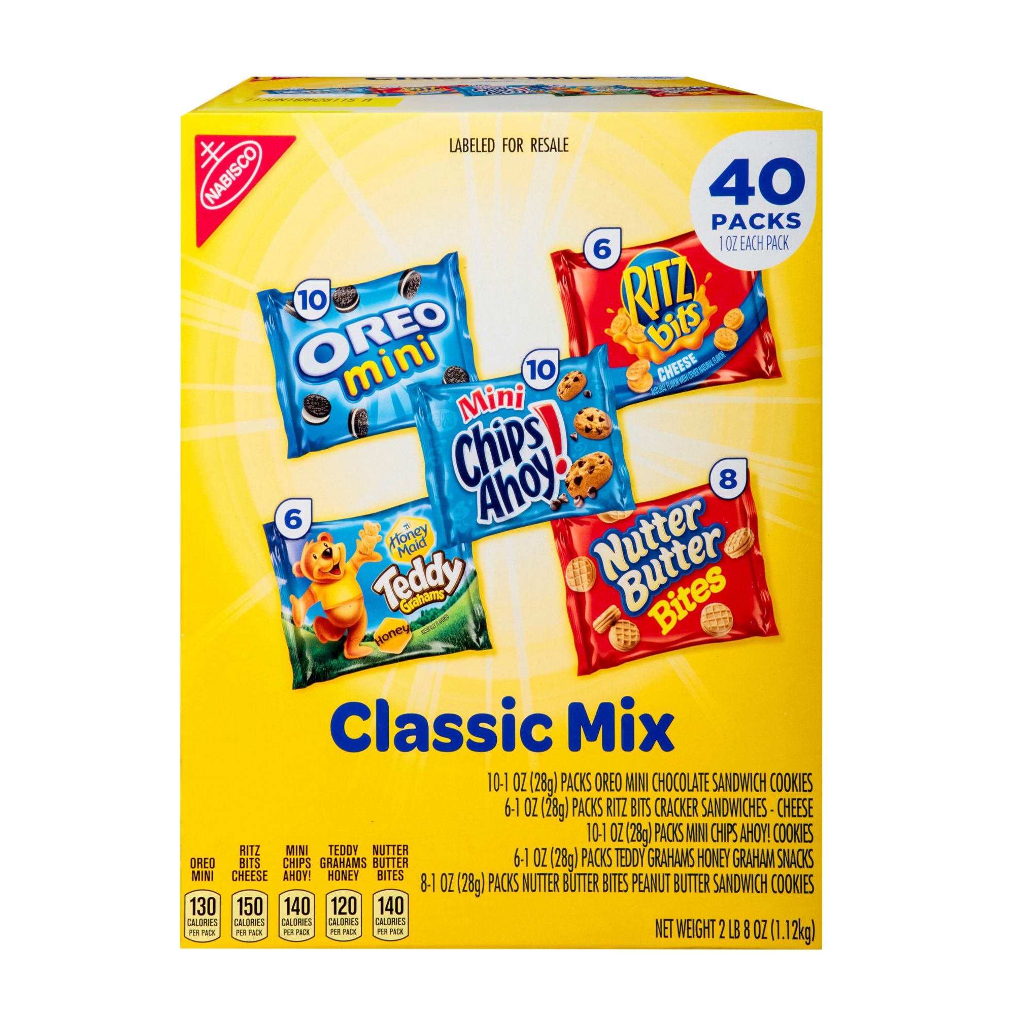 Nabisco Classic Mix Variety Pack, 40 pk./1 oz.