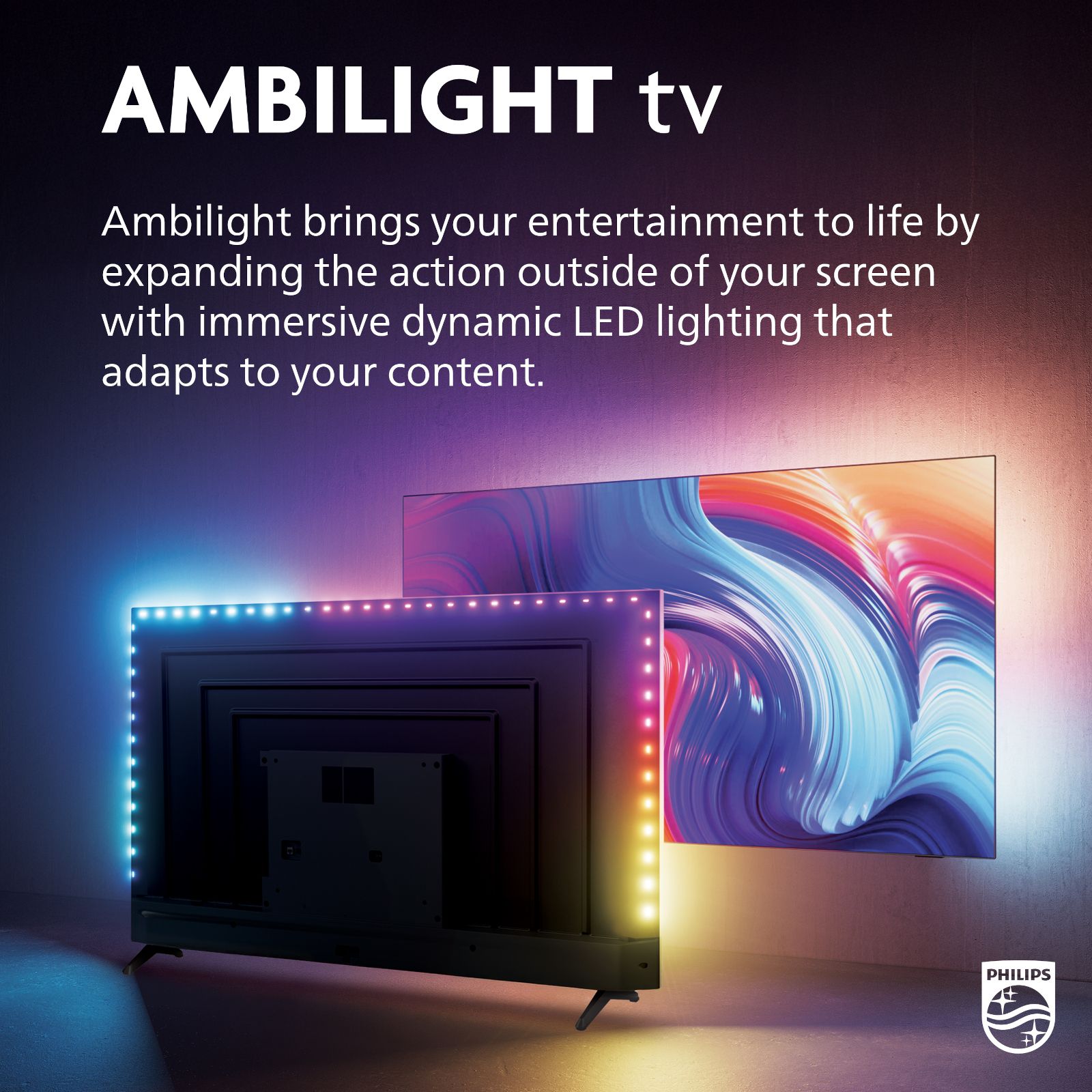 Philips 65" Class 7985 Series Ambilight QLED Roku Smart TV