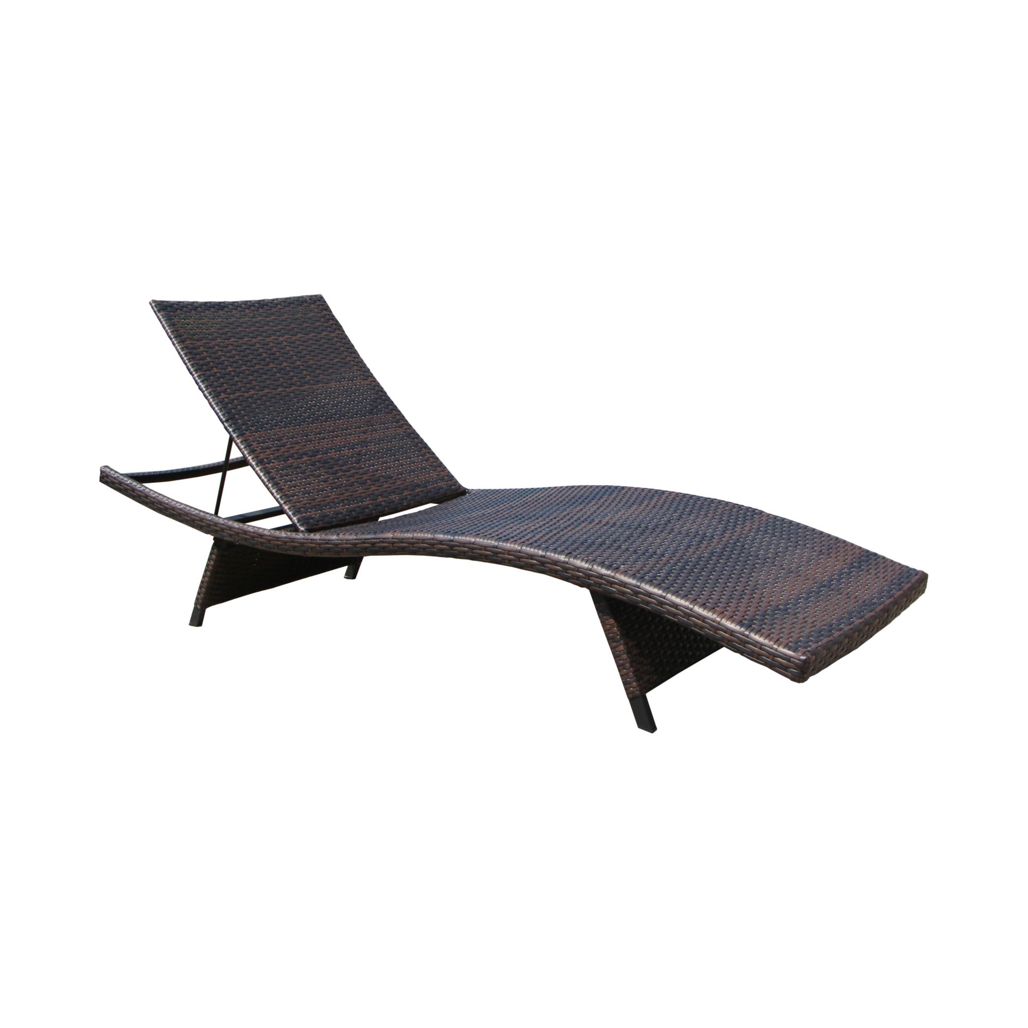 Berkley Jensen Wicker Chaise Lounge, Brown | BJ's Wholesale Club