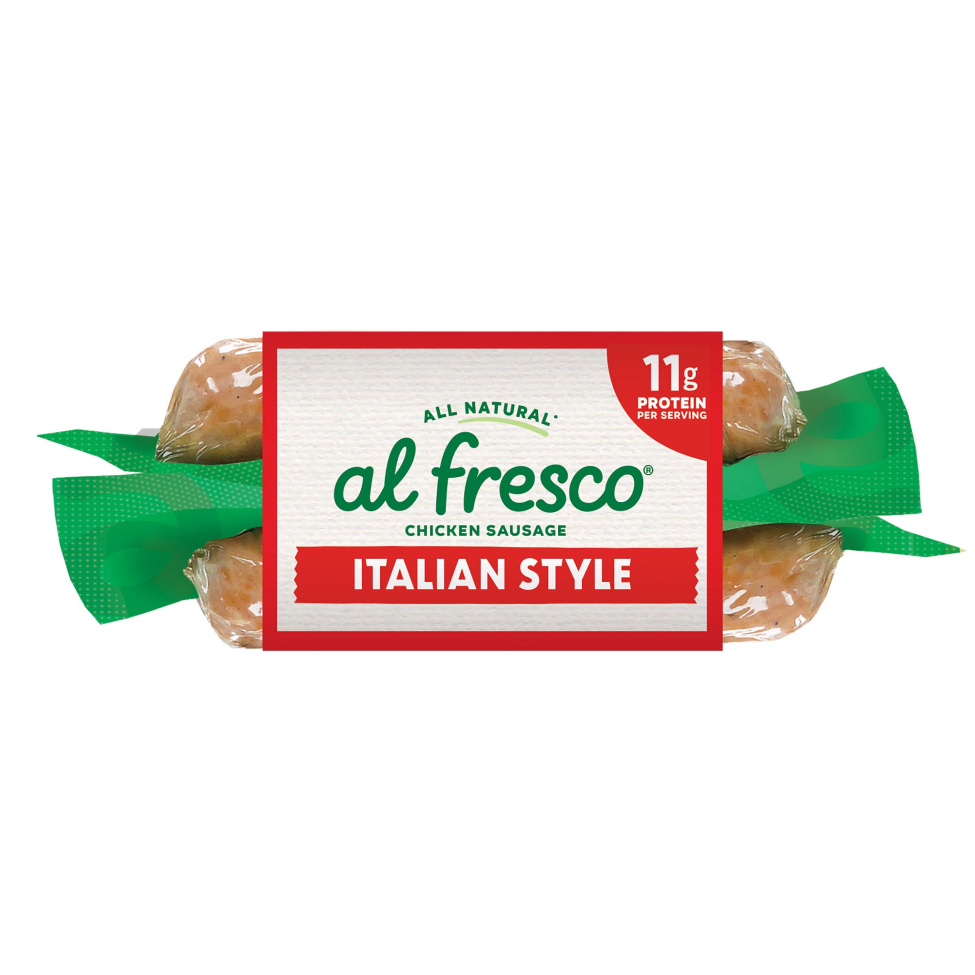 Al Fresco Italian Style Chicken Dinner Sausage, Fully Cooked, Ready in Minutes, 11g Protein, 2 lbs.